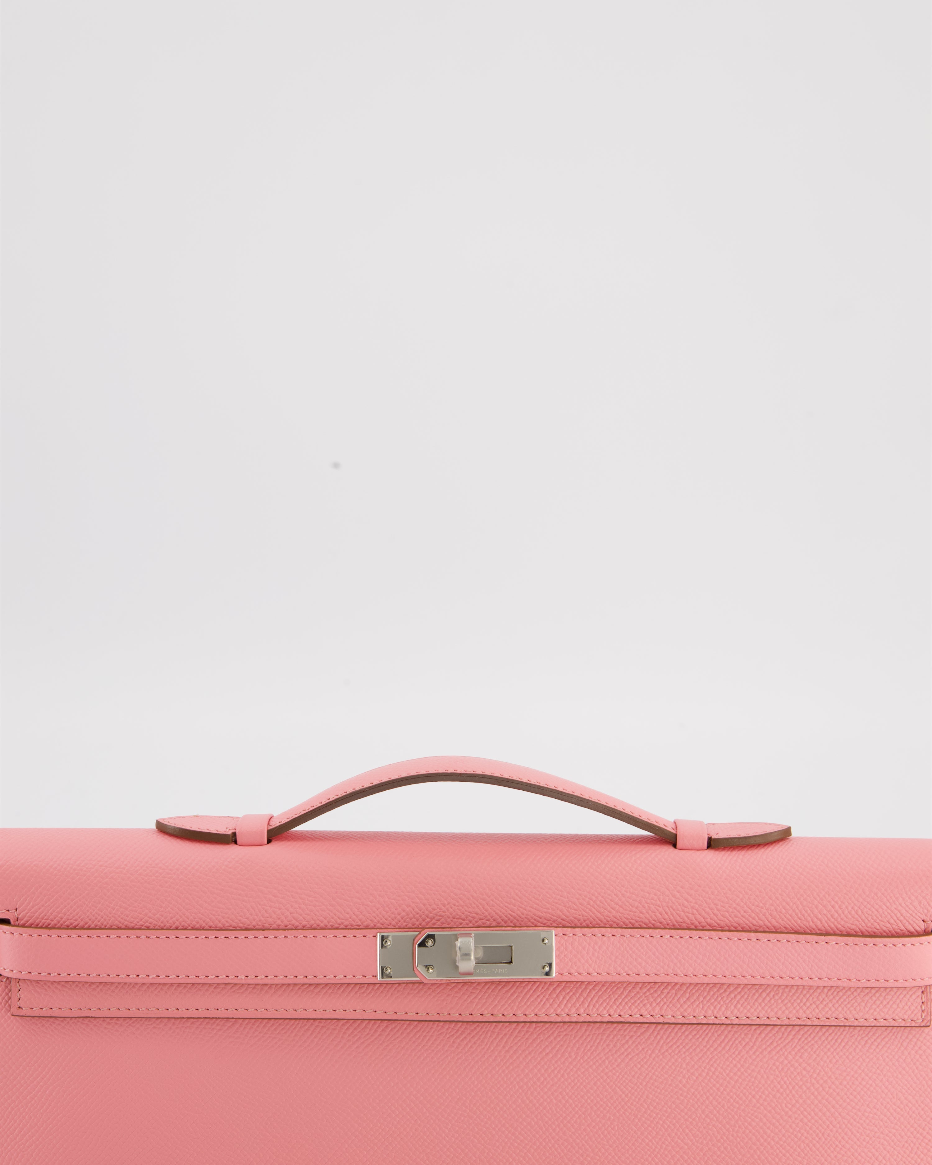 *RARE* Hermès Kelly Cut Bag in Rose Confetti Epsom Leather with Palladium Hardware