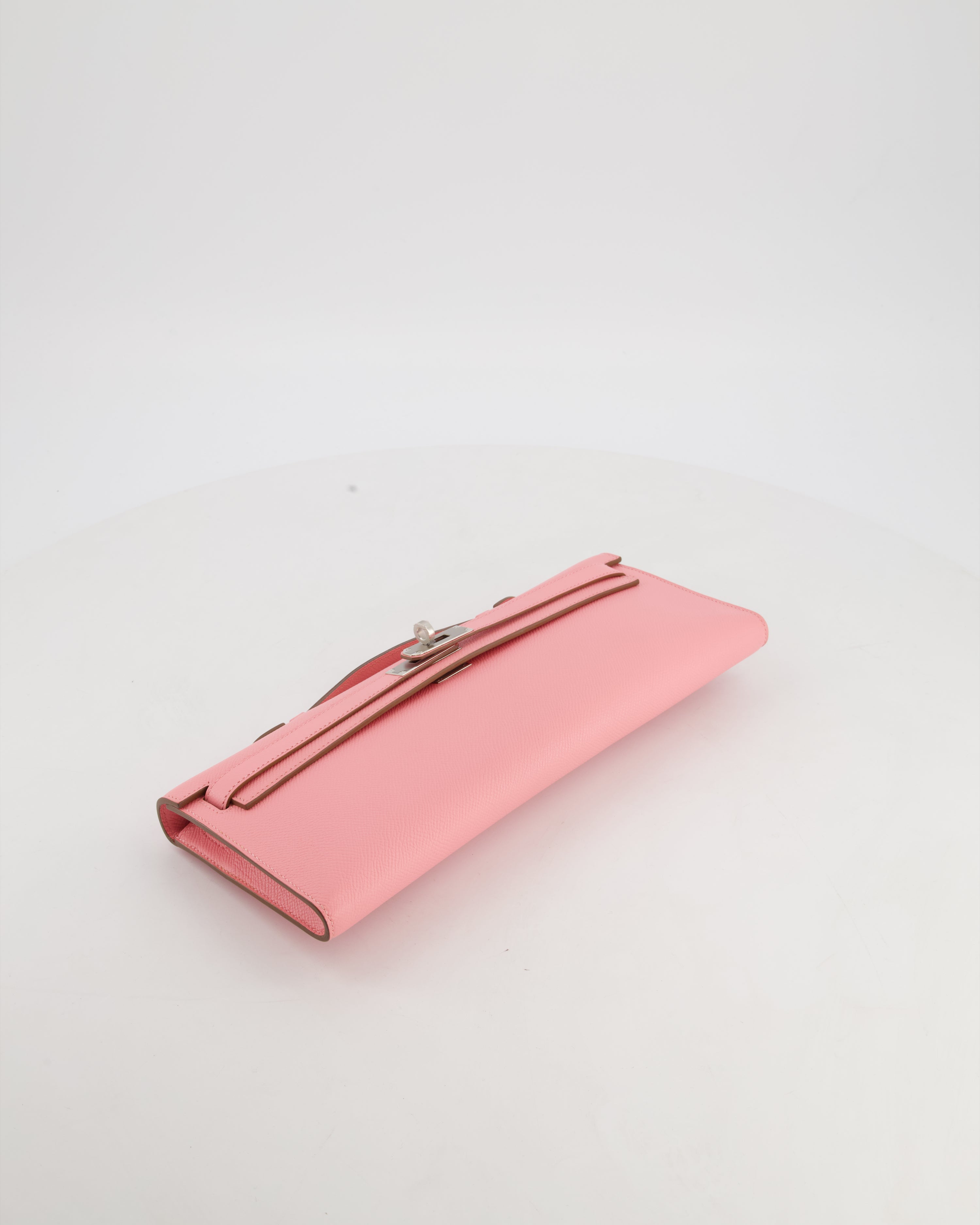 *RARE* Hermès Kelly Cut Bag in Rose Confetti Epsom Leather with Palladium Hardware
