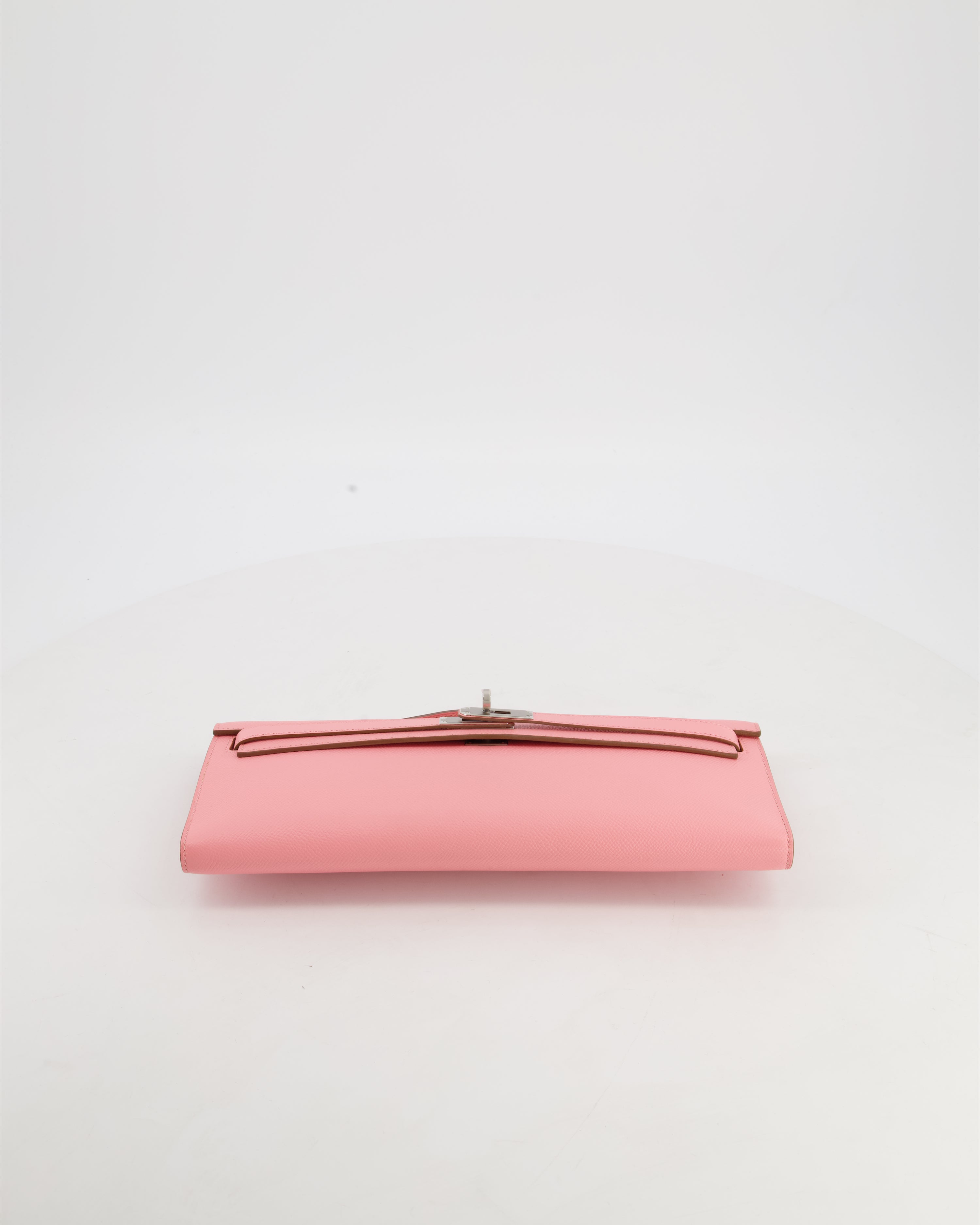 *RARE* Hermès Kelly Cut Bag in Rose Confetti Epsom Leather with Palladium Hardware