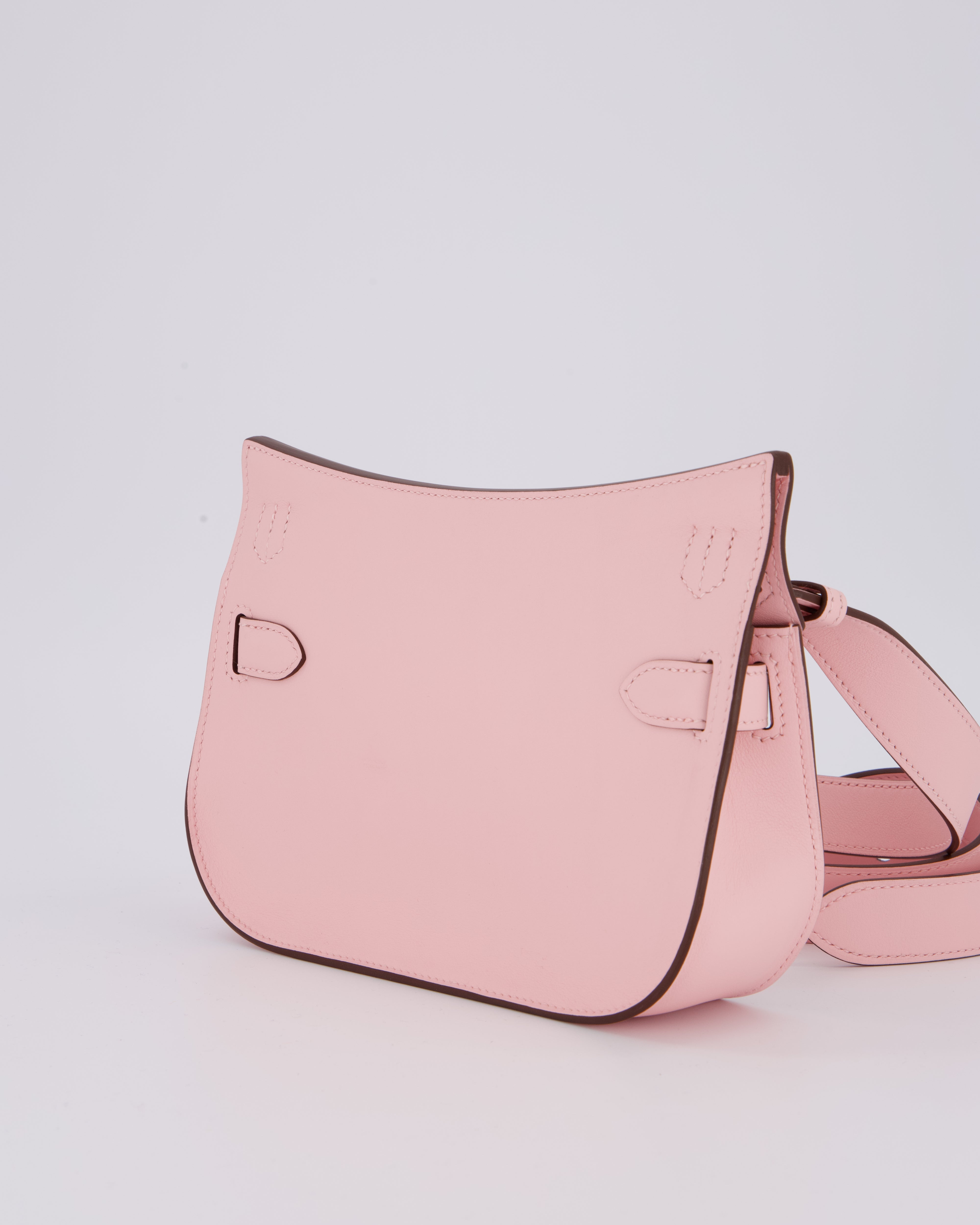 *RARE & HOT* Hermès Mini Jypsiere Bag in Rose Sakura Swift Leather with Palladium Hardware