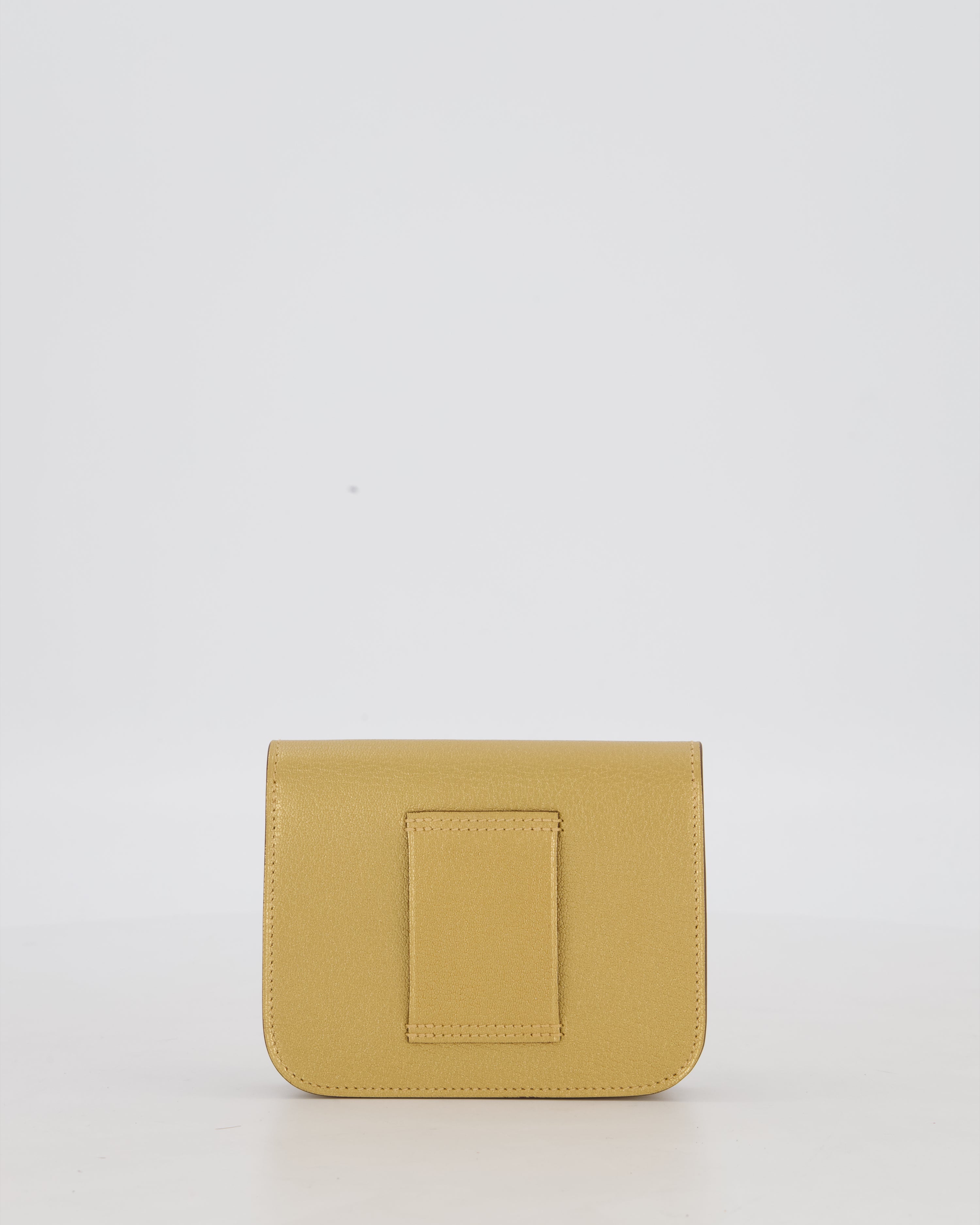 Hermès Constance Slim Belt Wallet Bag in Dore Chamkilight Chevre Leather with Permabrass Hardware