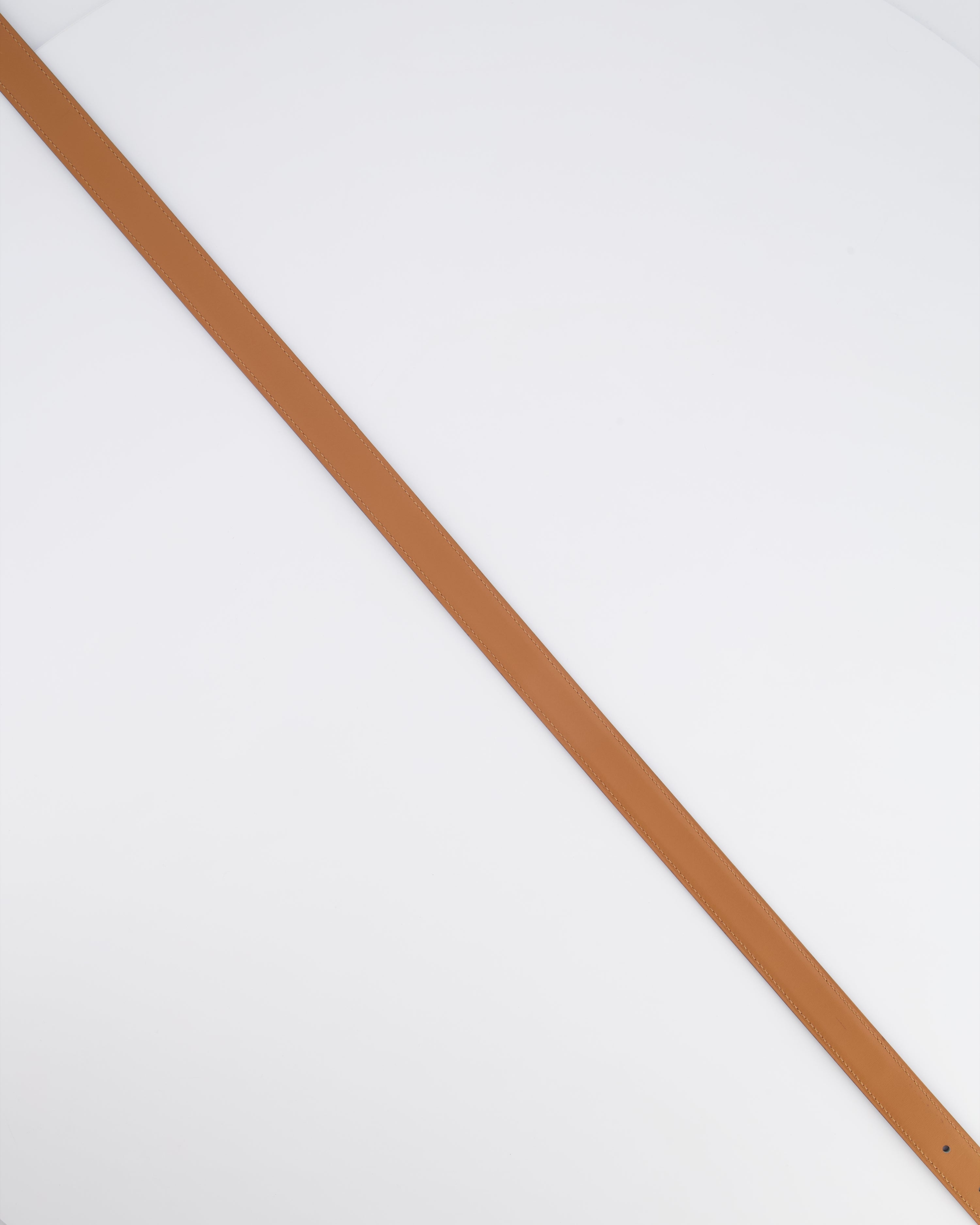 Hermès Au Carré Reversible Belt in Green and Navy with Gold Interior and Palladium H Buckle 80cm