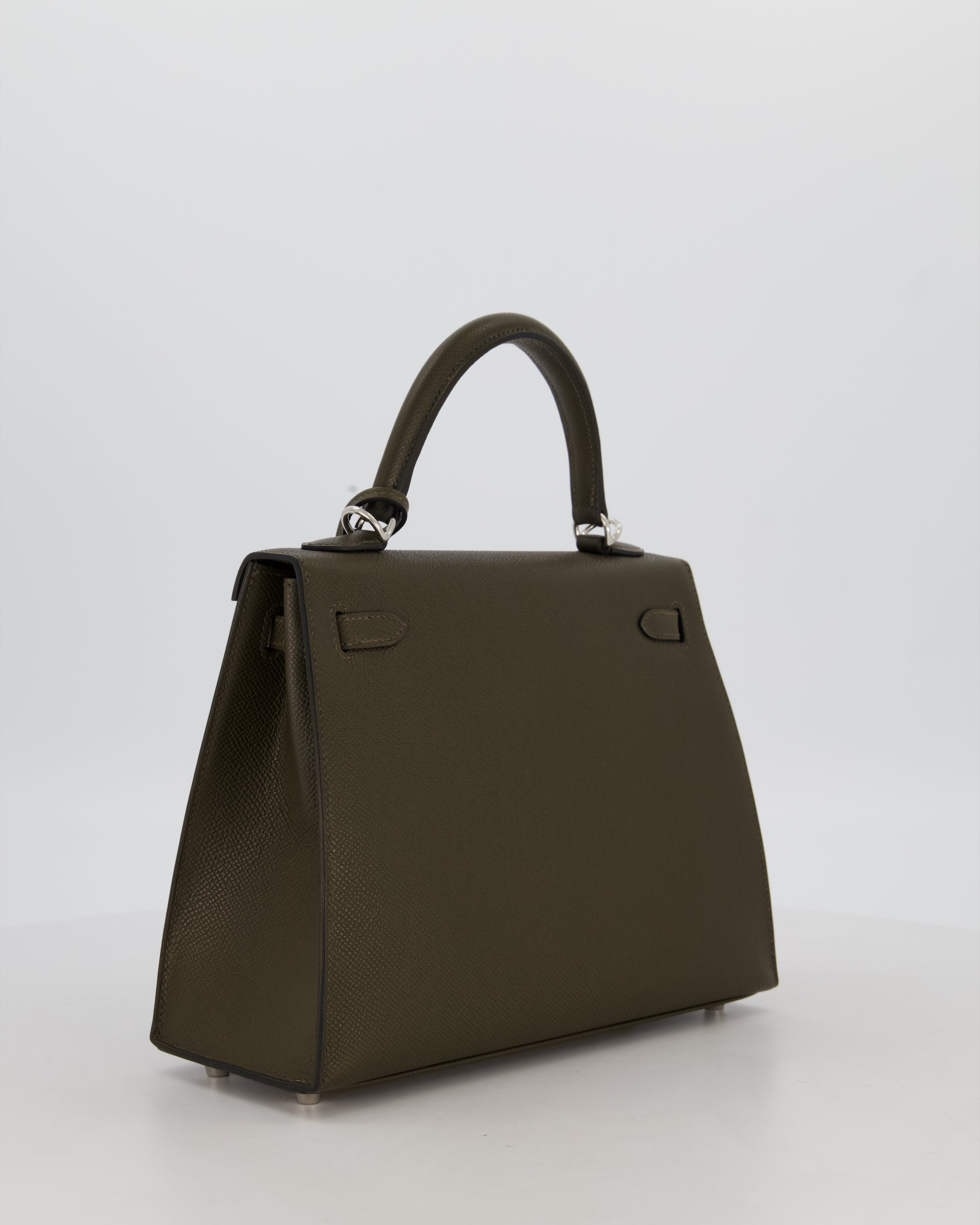 *NEW COLOUR* Hermès Kelly 25 Sellier Bag in Vert Loden Epsom Leather with Palladium Hardware