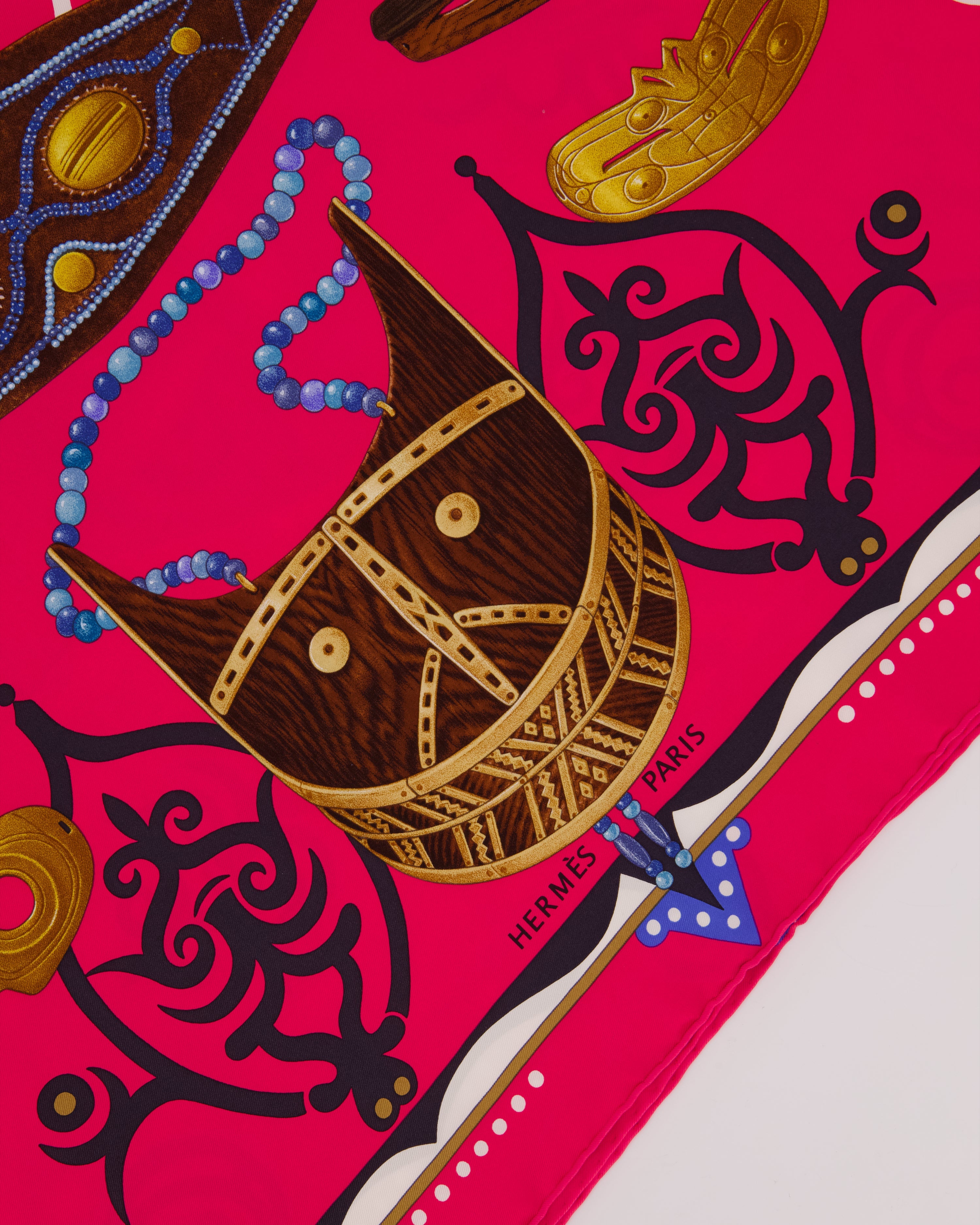 Hermès Pink "Le Regard de l'Arctique" Silk Scarf