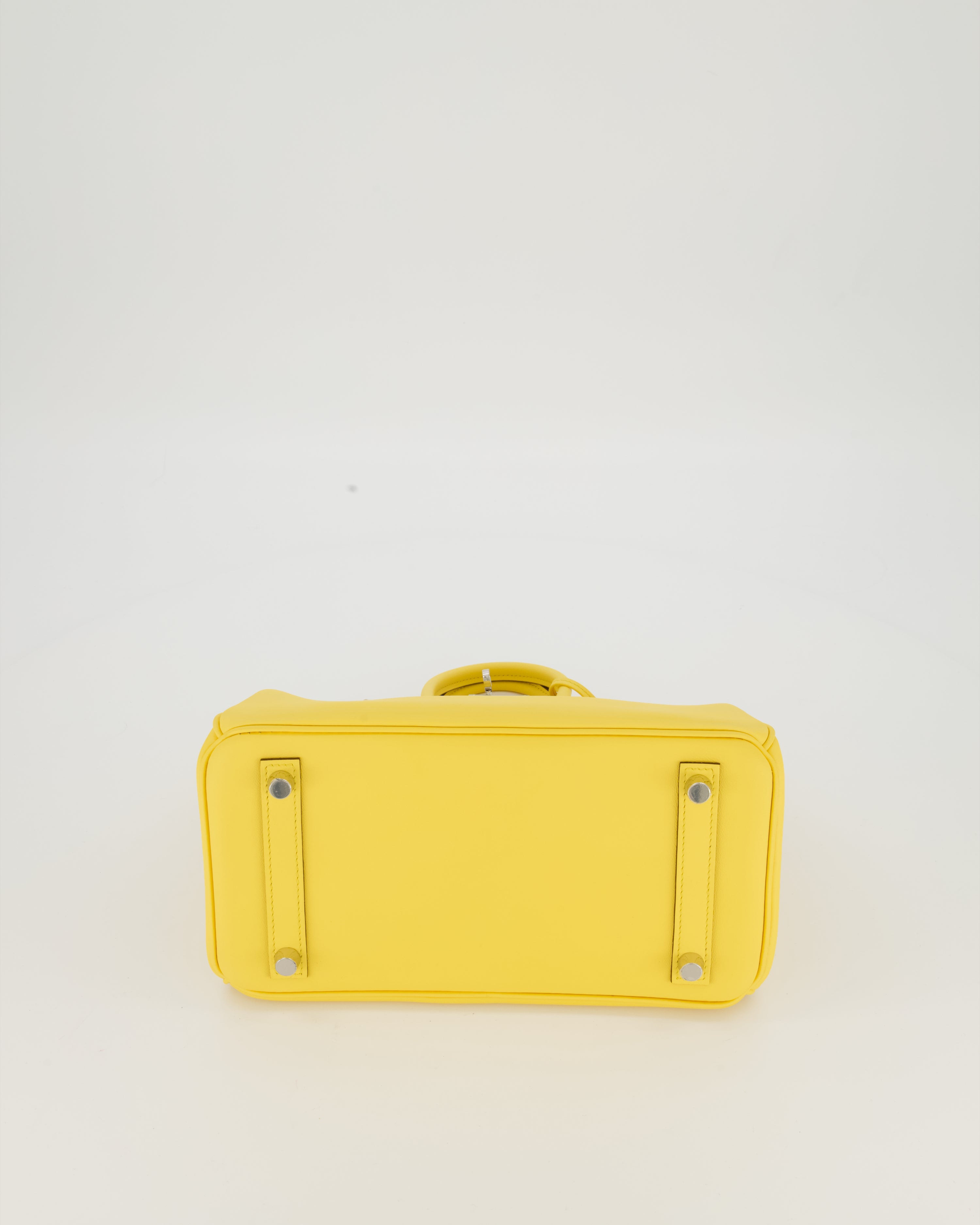 *RARE COLOUR* Hermès Birkin 25 Retourne Bag in Jaune Mango Swift Leather with Palladium Hardware