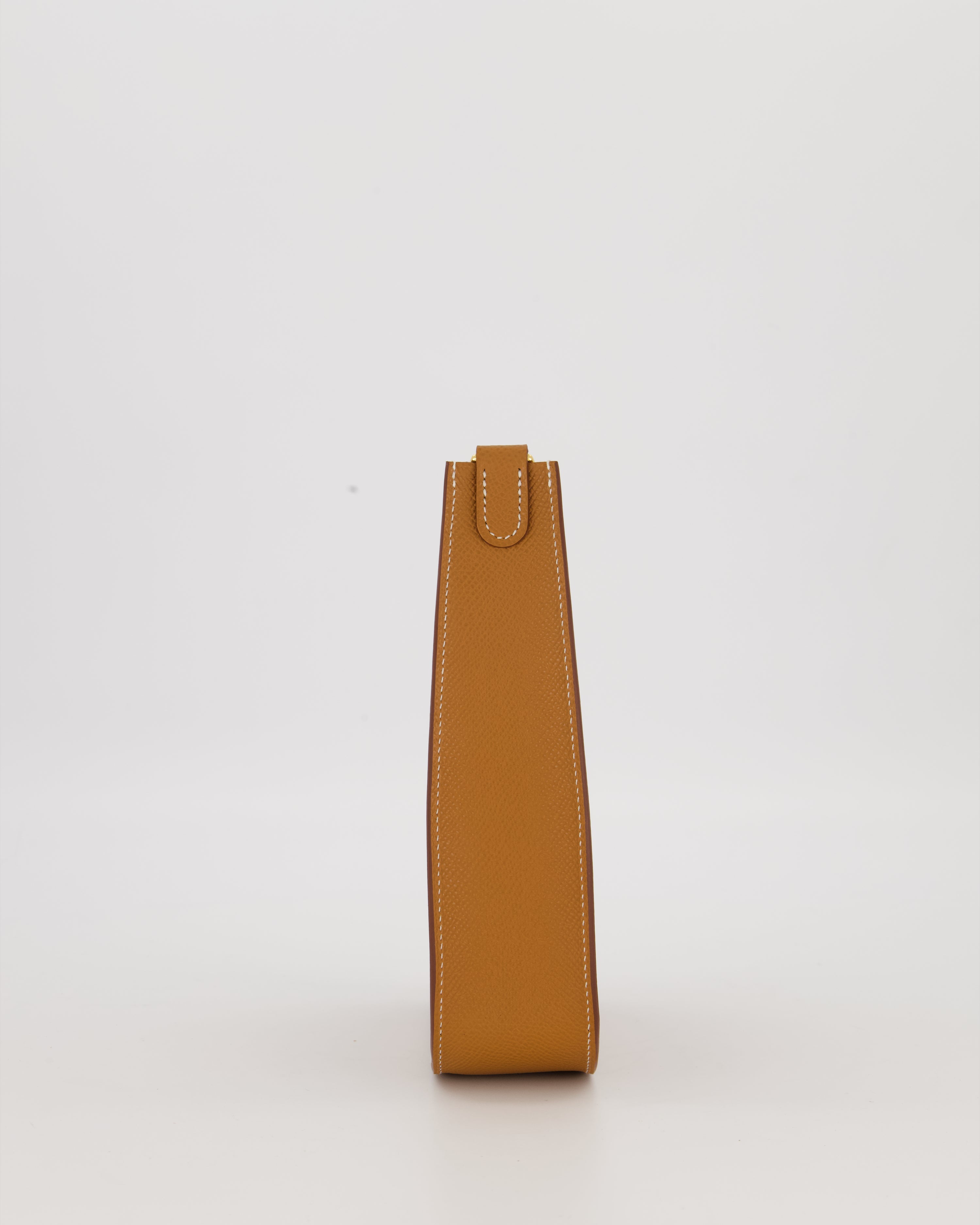 Hermès Gold Mini Evelyne Sellier Bag in Epsom Leather with Gold Hardware