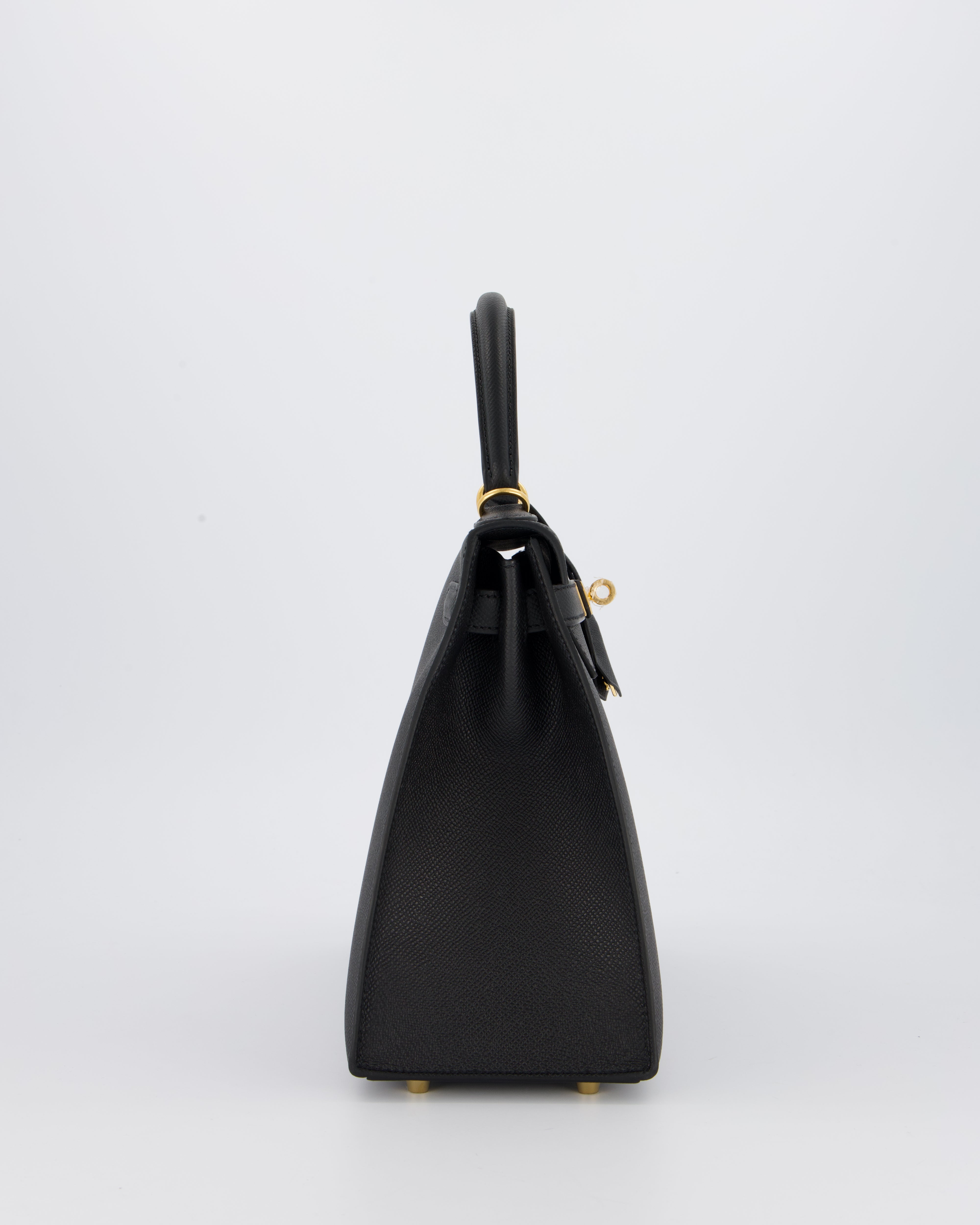 Hermès Kelly 28 Sellier Bag in Noir Epsom Leather with Gold Hardware