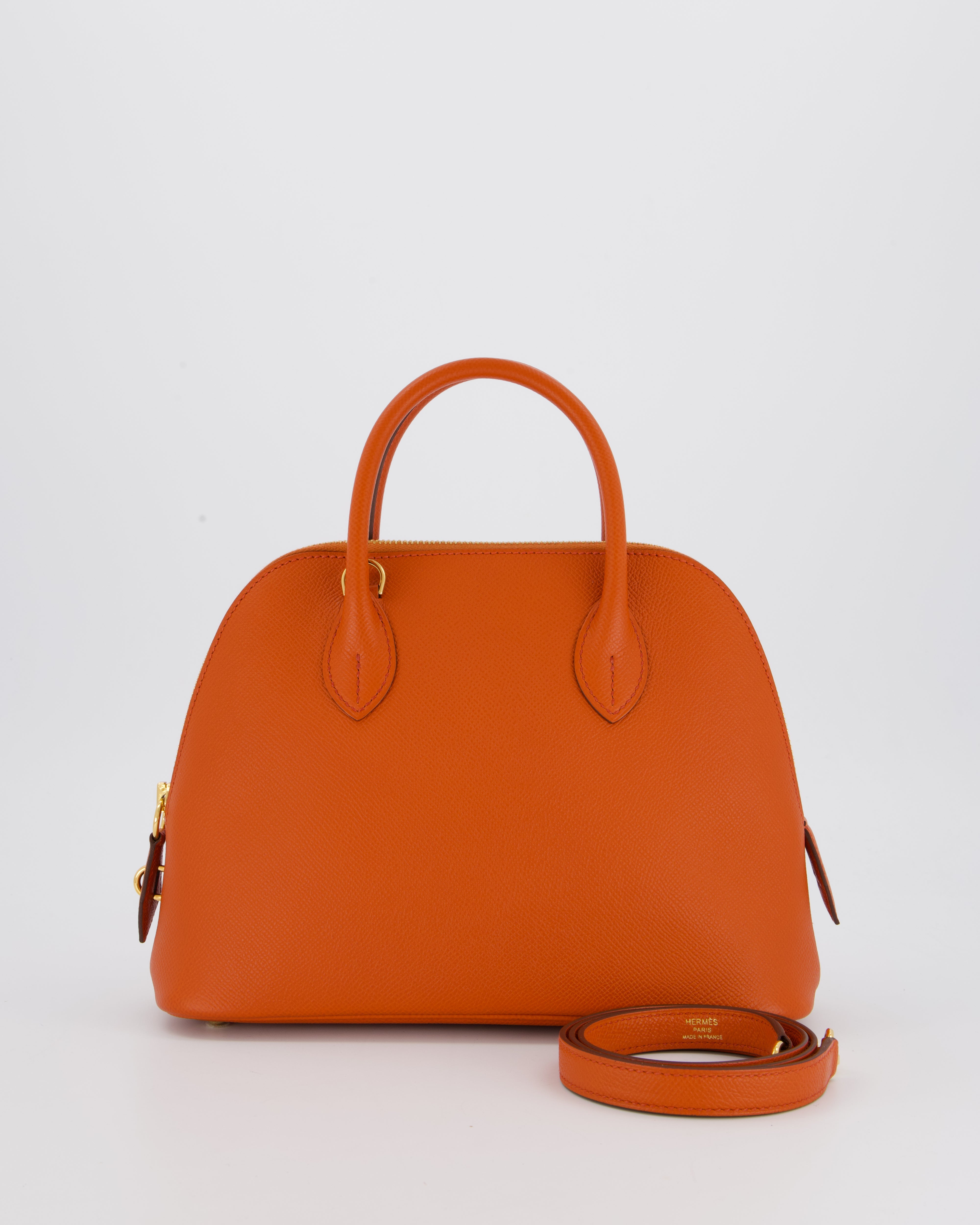 Hermès Bolide 1923 25cm Bag in Terre Battue Epsom Leather with Gold Hardware