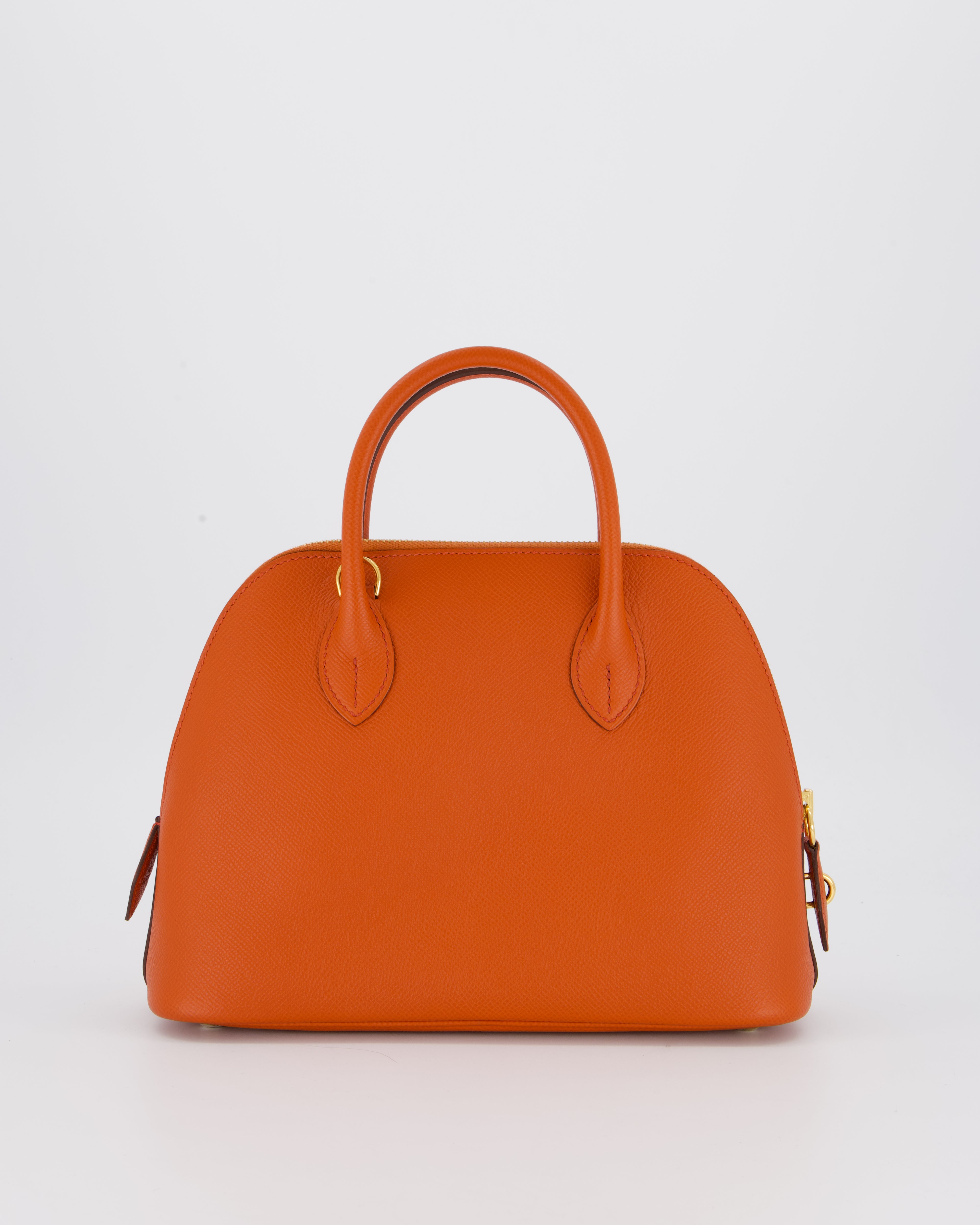 Hermès Bolide 1923 25cm Bag in Terre Battue Epsom Leather with Gold Hardware