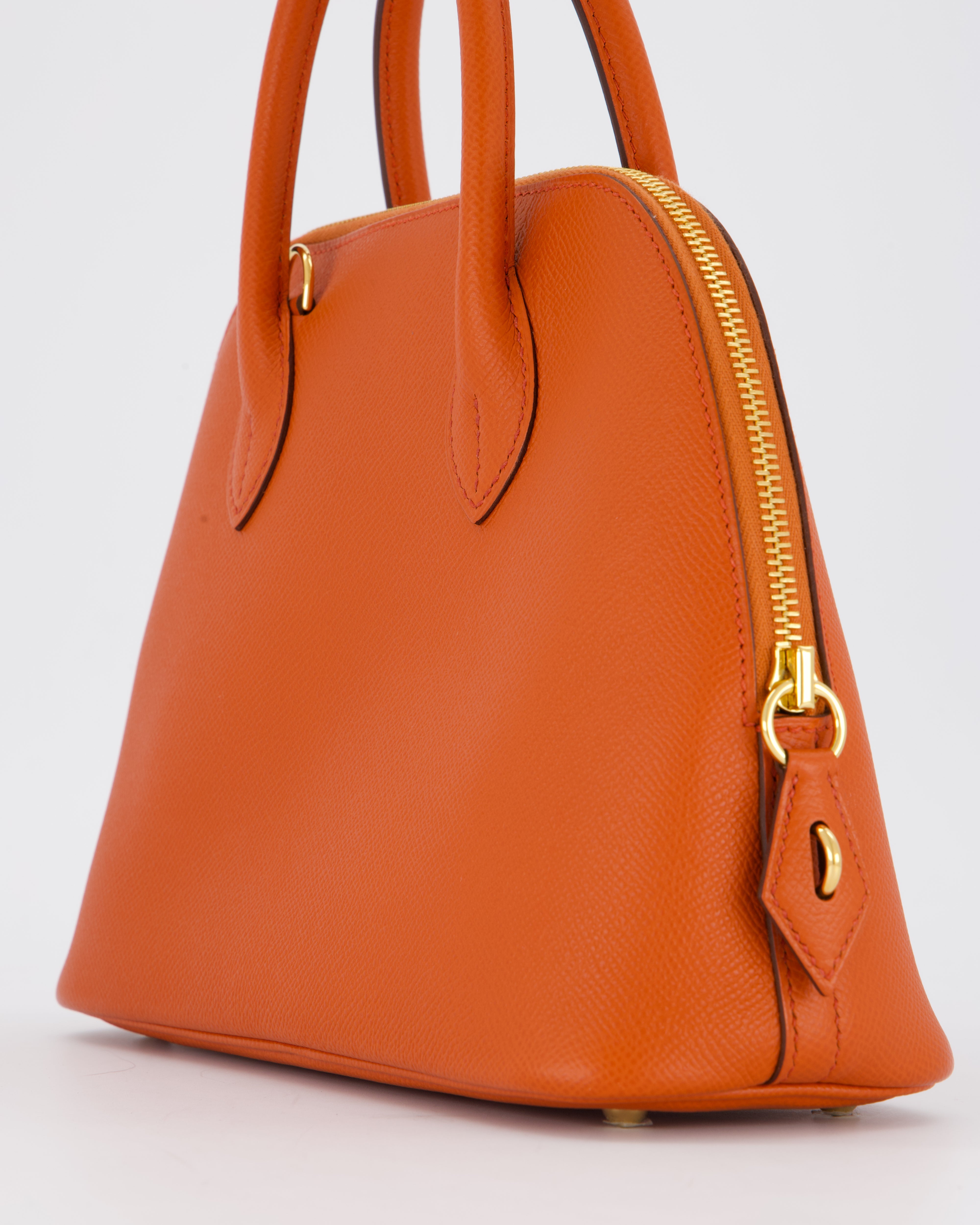 Hermès Bolide 1923 25cm Bag in Terre Battue Epsom Leather with Gold Hardware