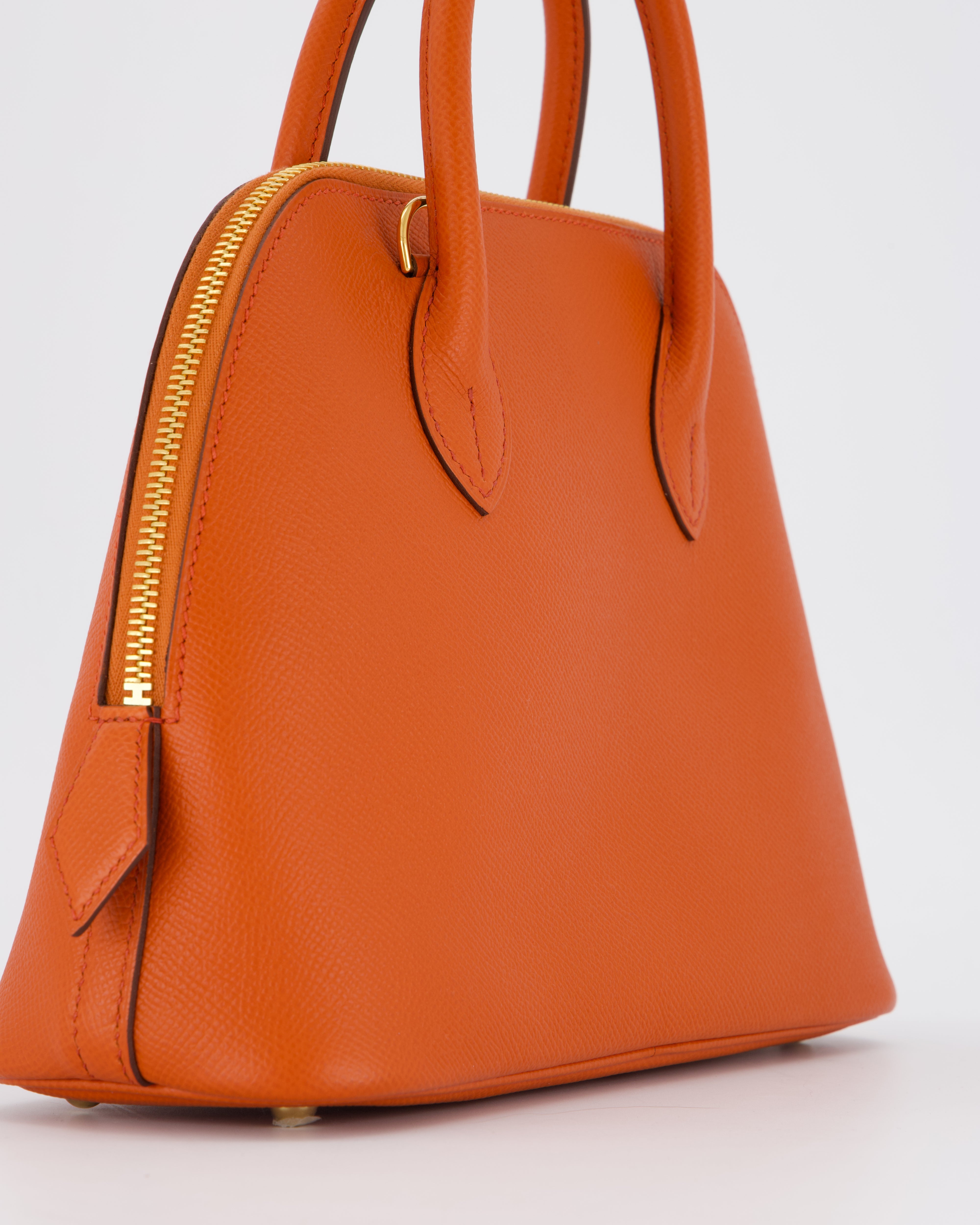 Hermès Bolide 1923 25cm Bag in Terre Battue Epsom Leather with Gold Hardware