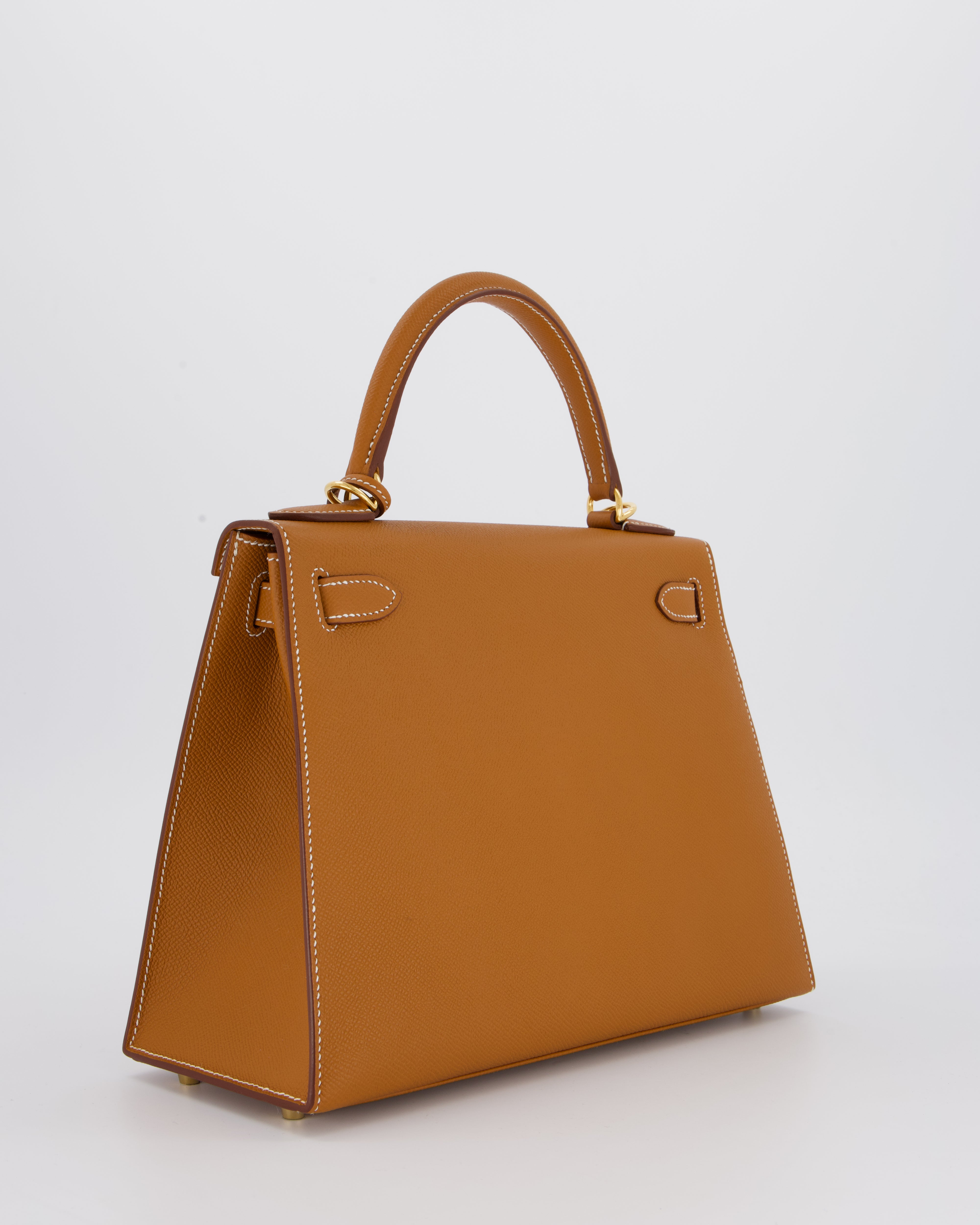 Hermès Kelly 28 Sellier Bag in Gold Epsom Leather with Gold Hardware
