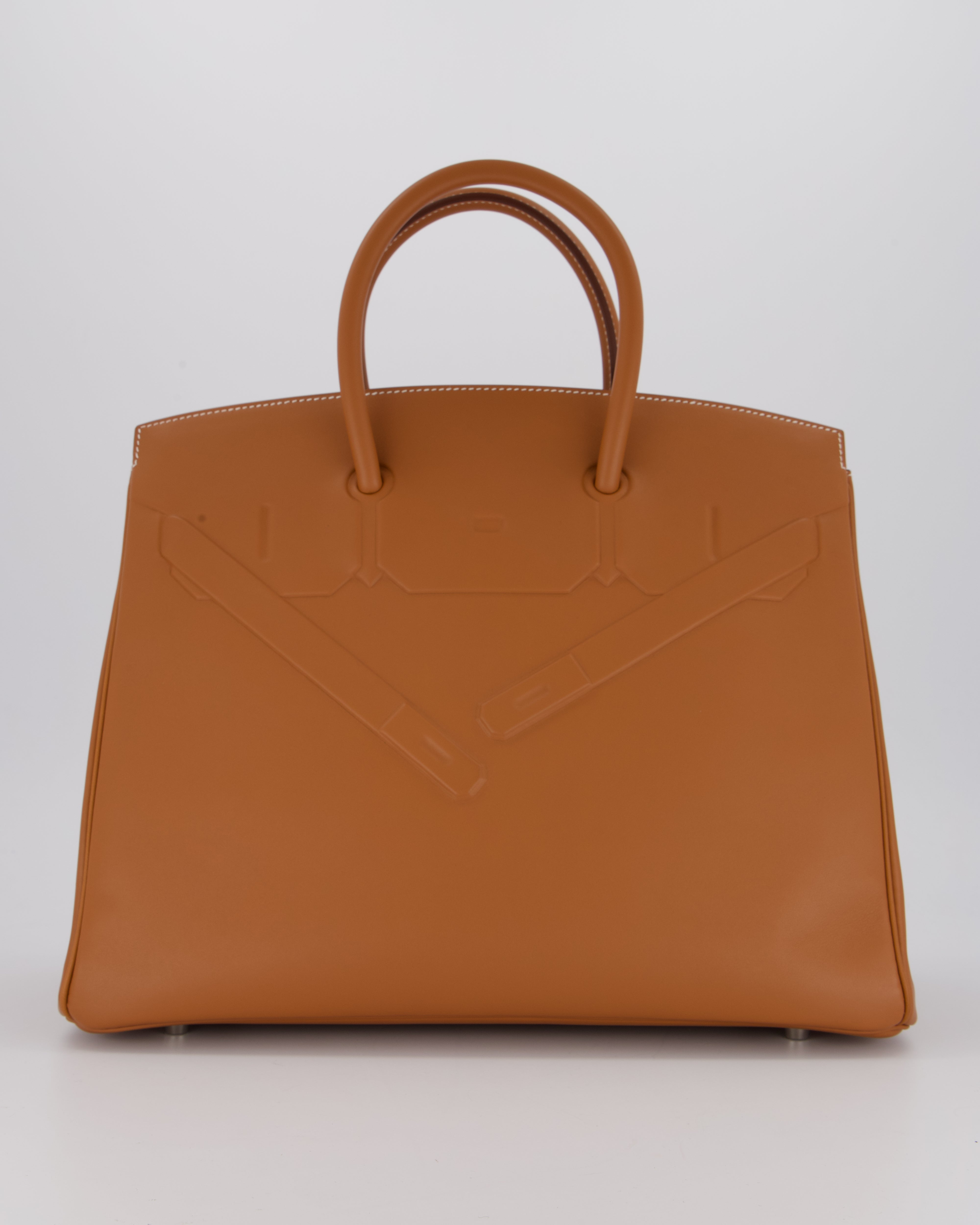 Hermès Birkin 35 Shadow in Gold Swift Leather and Palladium Hardware