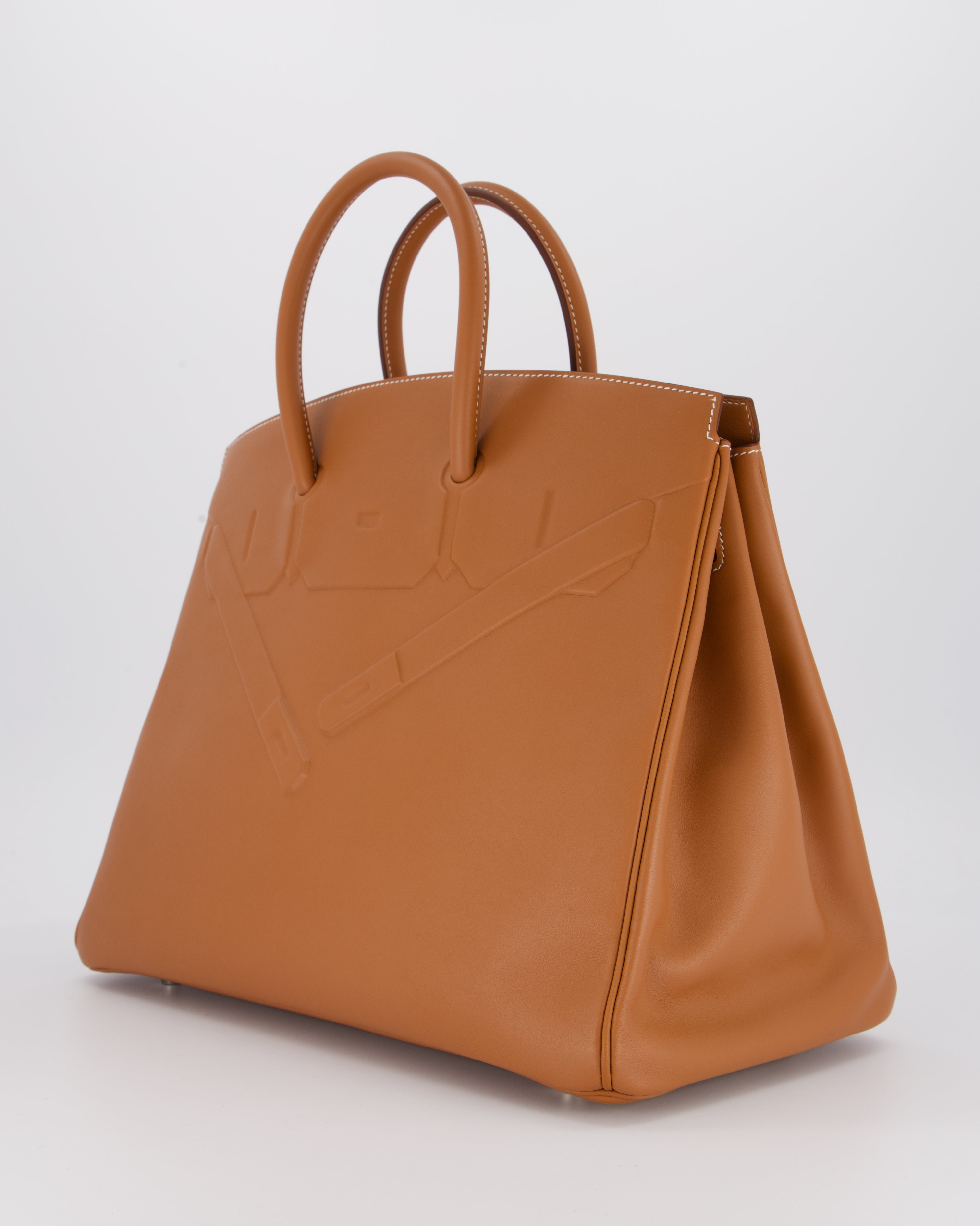 Hermès Birkin 35 Shadow in Gold Swift Leather and Palladium Hardware