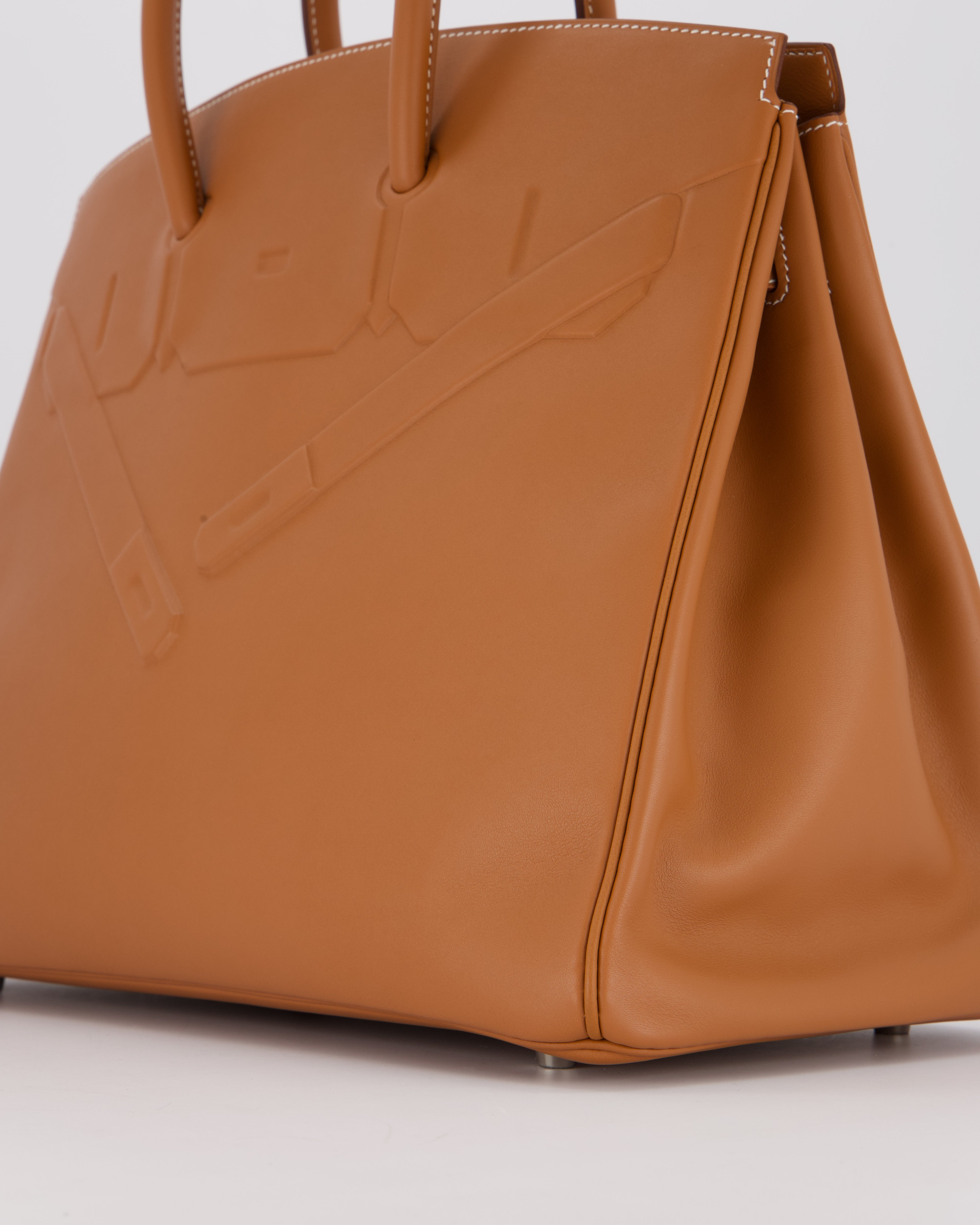 Hermès Birkin 35 Shadow in Gold Swift Leather and Palladium Hardware
