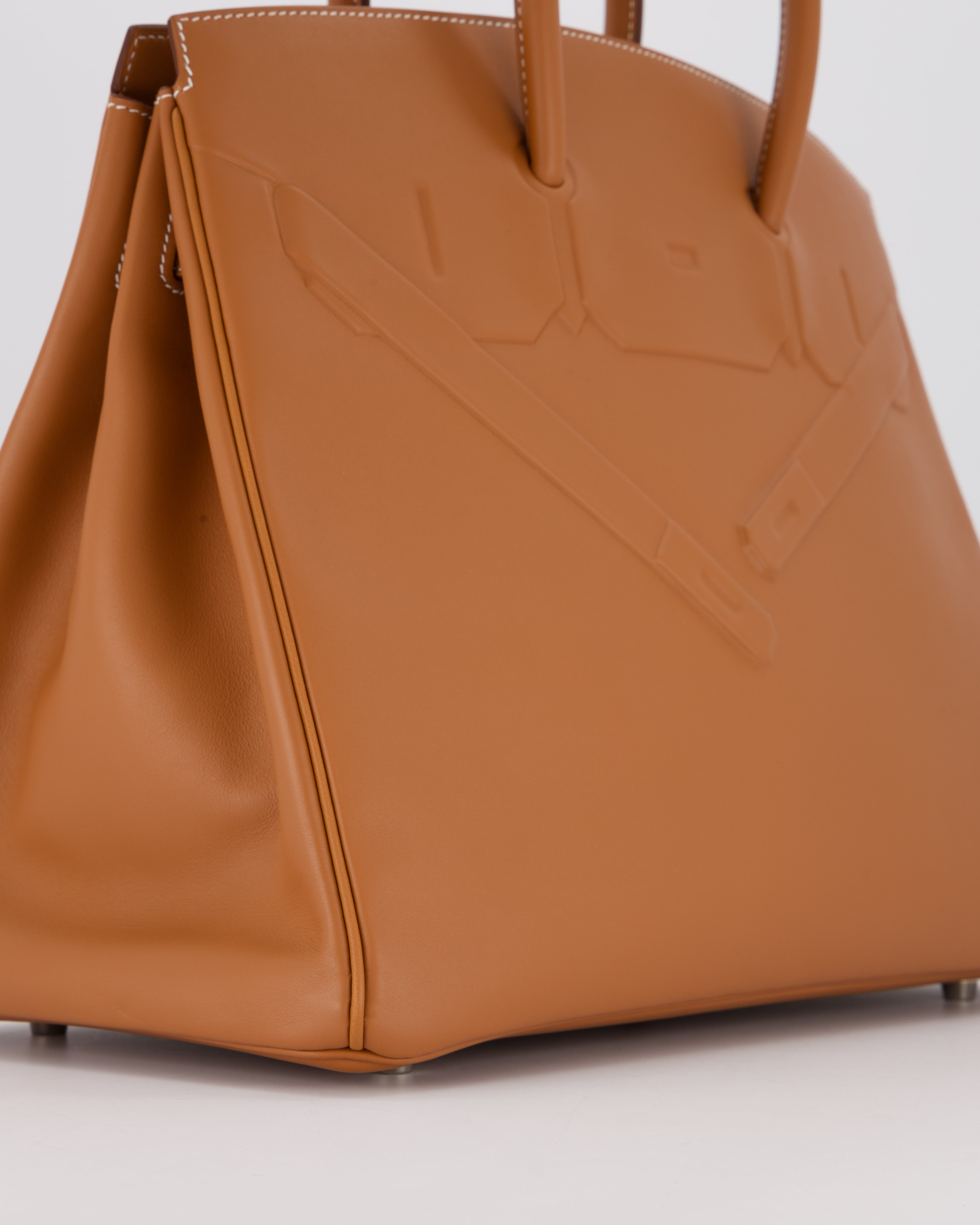 Hermès Birkin 35 Shadow in Gold Swift Leather and Palladium Hardware