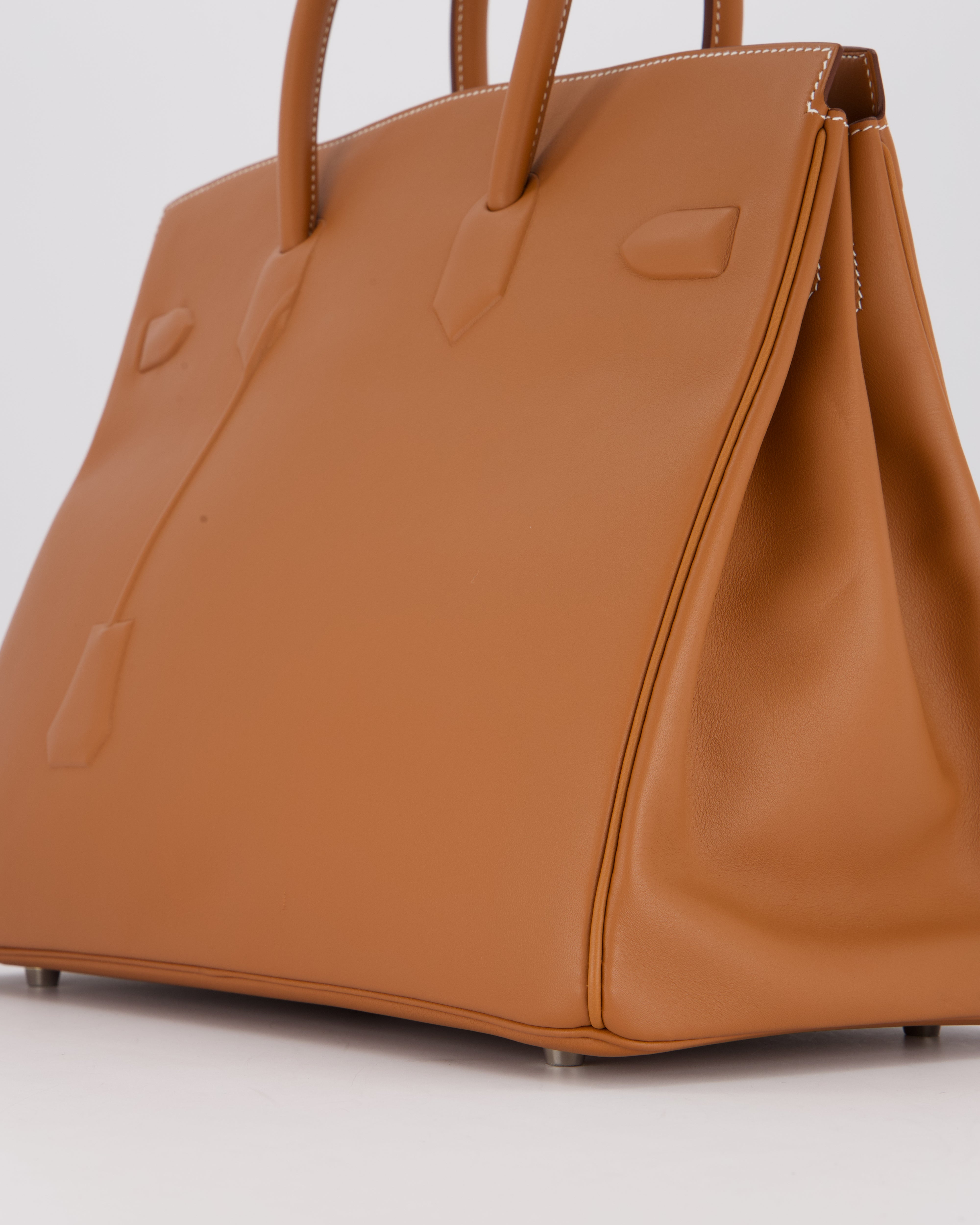 Hermès Birkin 35 Shadow in Gold Swift Leather and Palladium Hardware