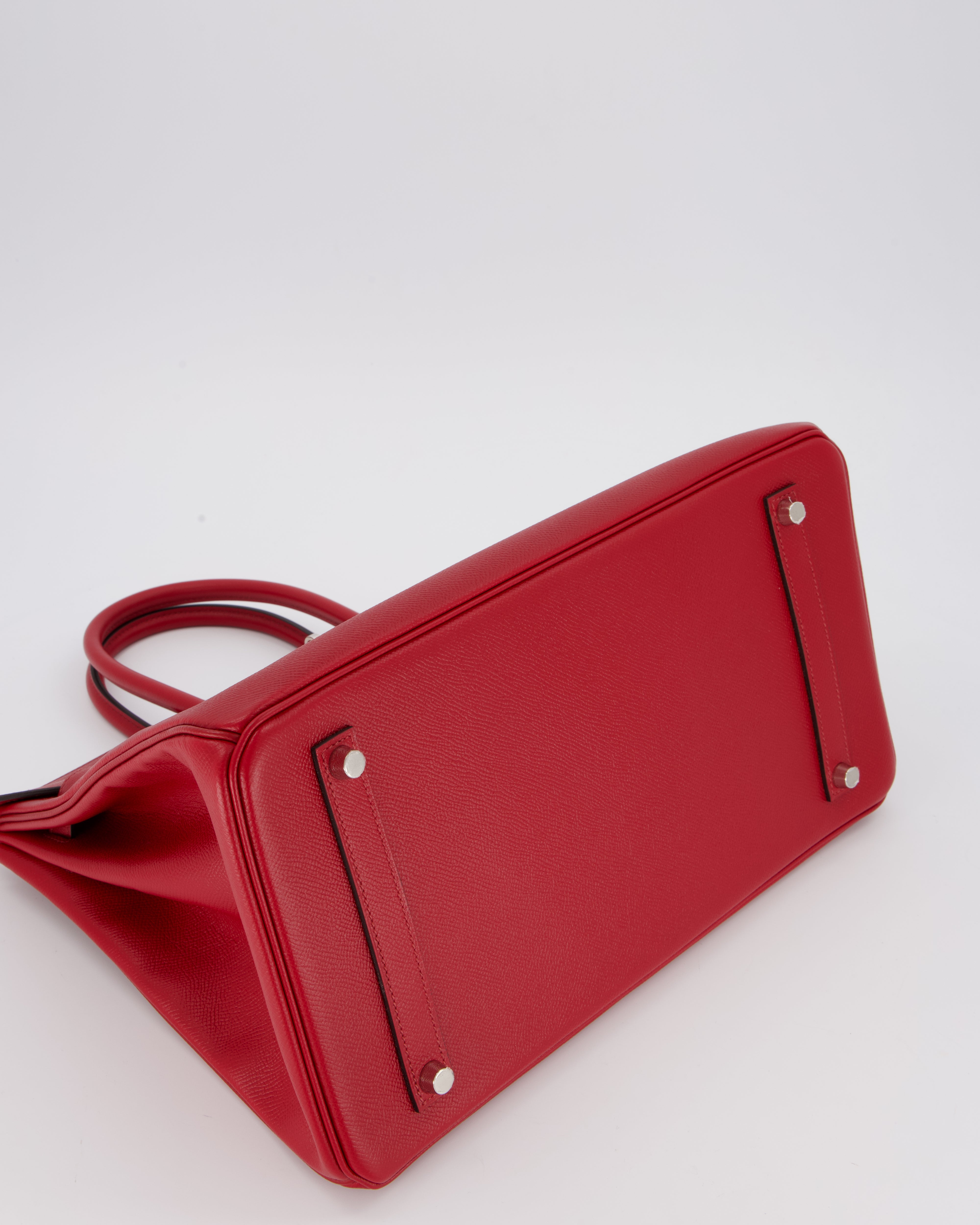 Hermès Birkin 35 Bag in Rouge Grenat Epsom Leather with Palladium Hardware