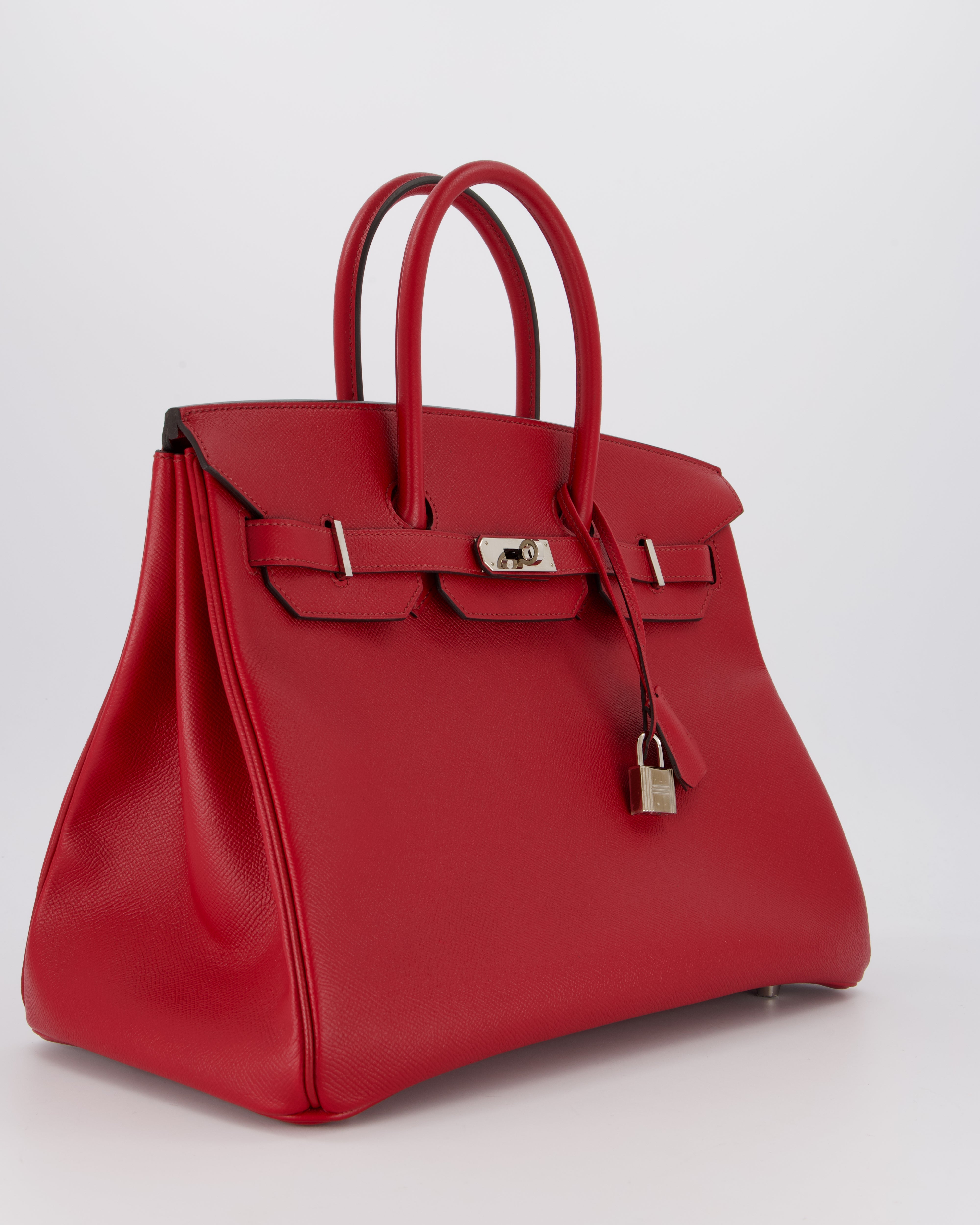 Hermès Birkin 35 Bag in Rouge Grenat Epsom Leather with Palladium Hardware