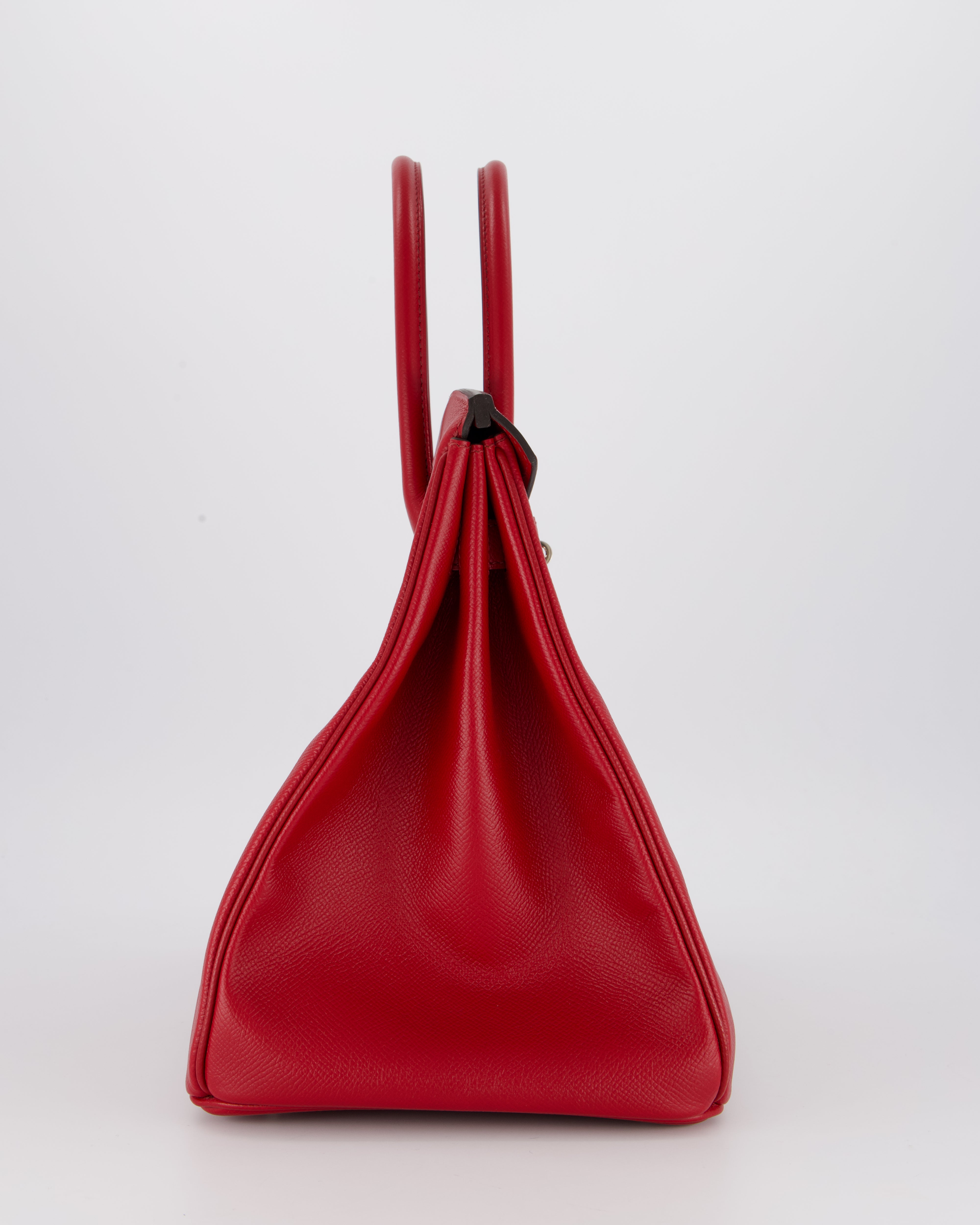 Hermès Birkin 35 Bag in Rouge Grenat Epsom Leather with Palladium Hardware
