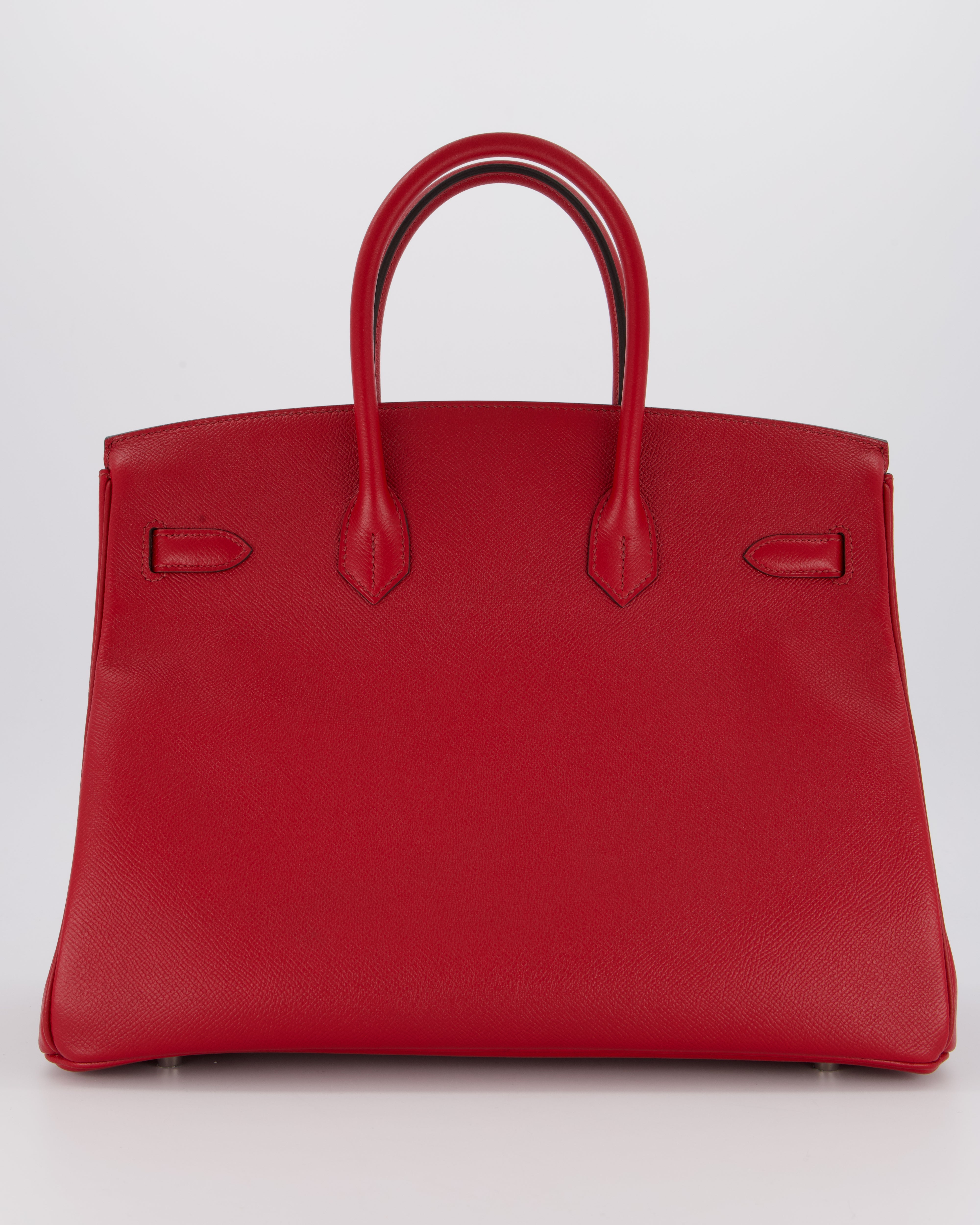 Hermès Birkin 35 Bag in Rouge Grenat Epsom Leather with Palladium Hardware