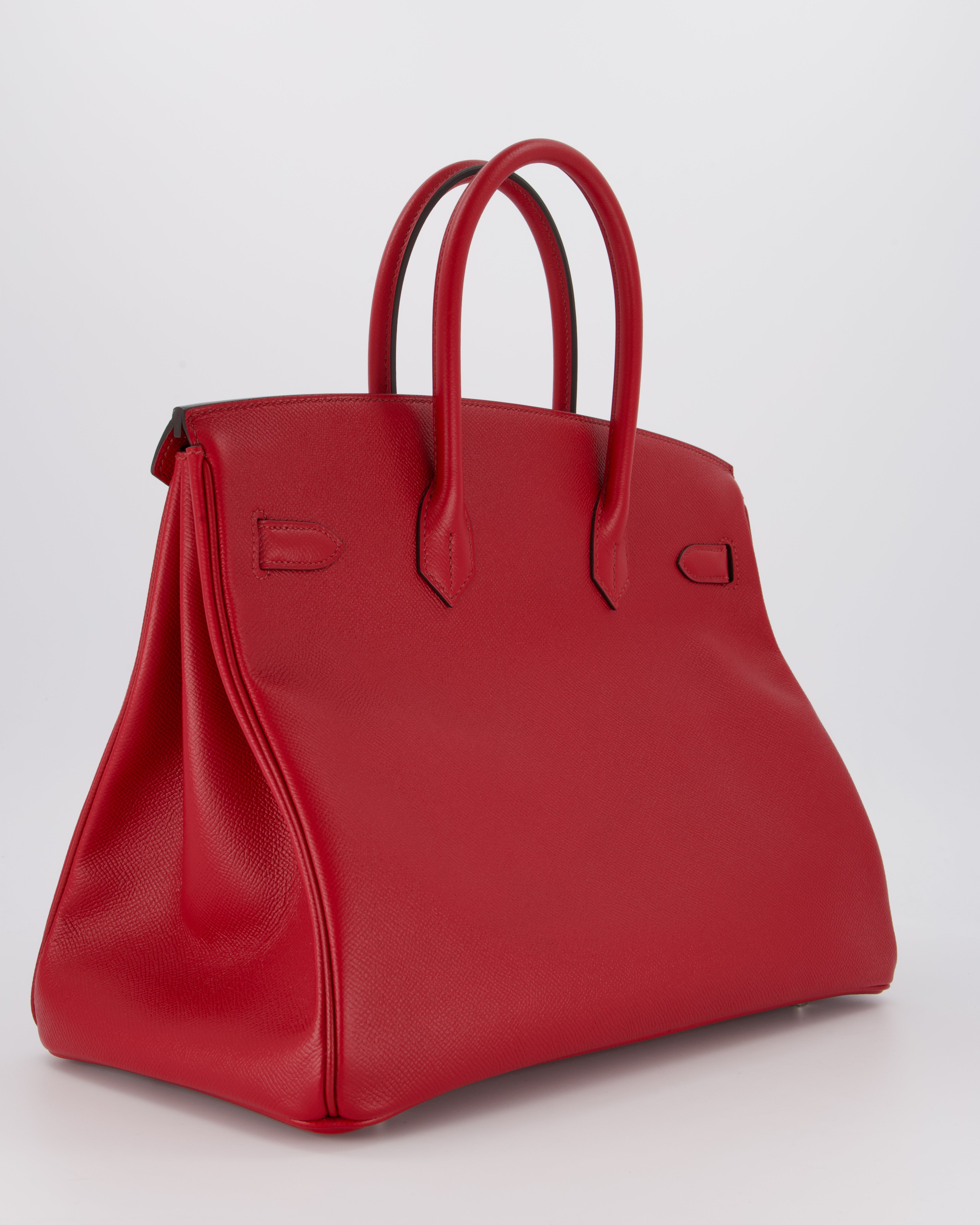 Hermès Birkin 35 Bag in Rouge Grenat Epsom Leather with Palladium Hardware