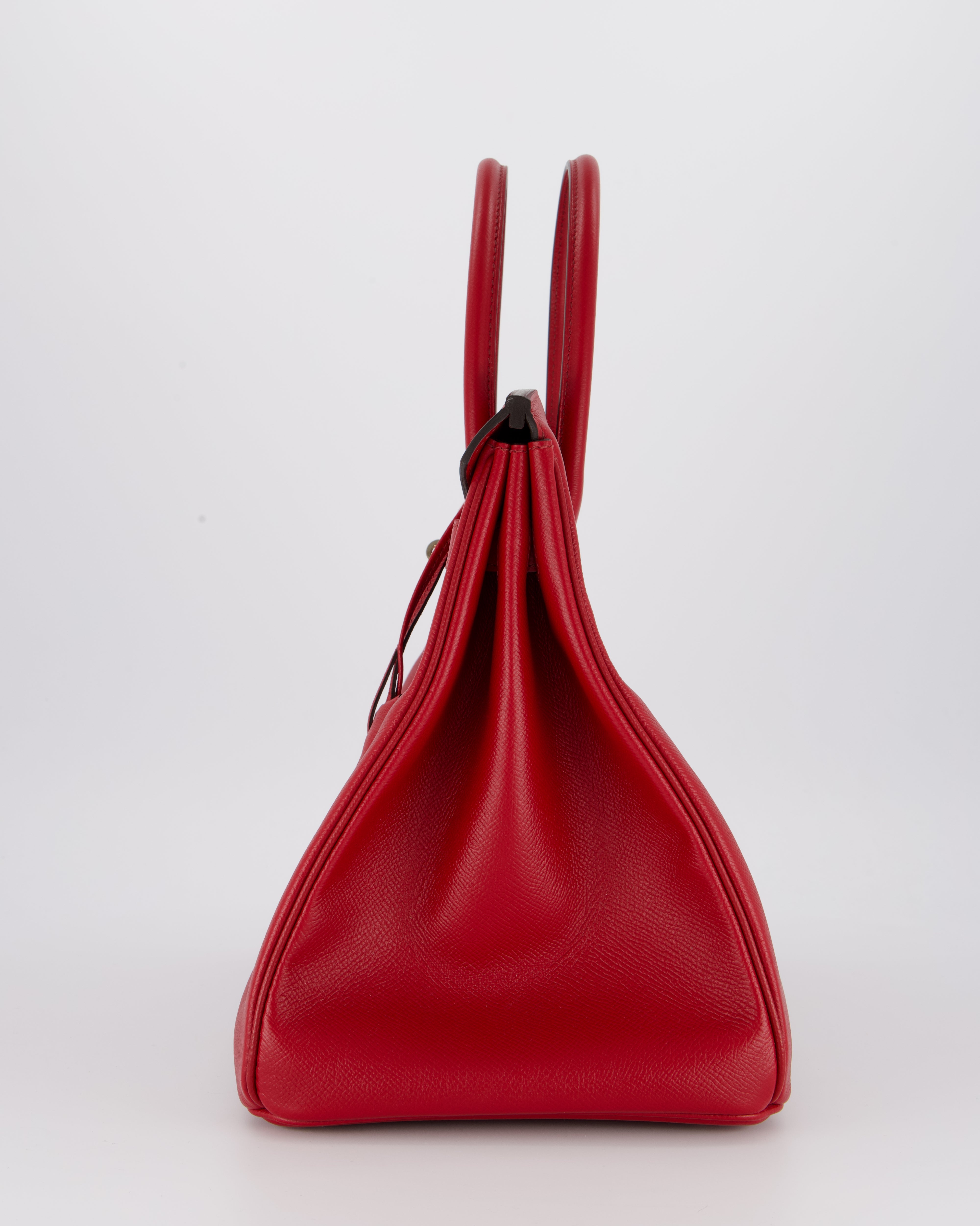 Hermès Birkin 35 Bag in Rouge Grenat Epsom Leather with Palladium Hardware
