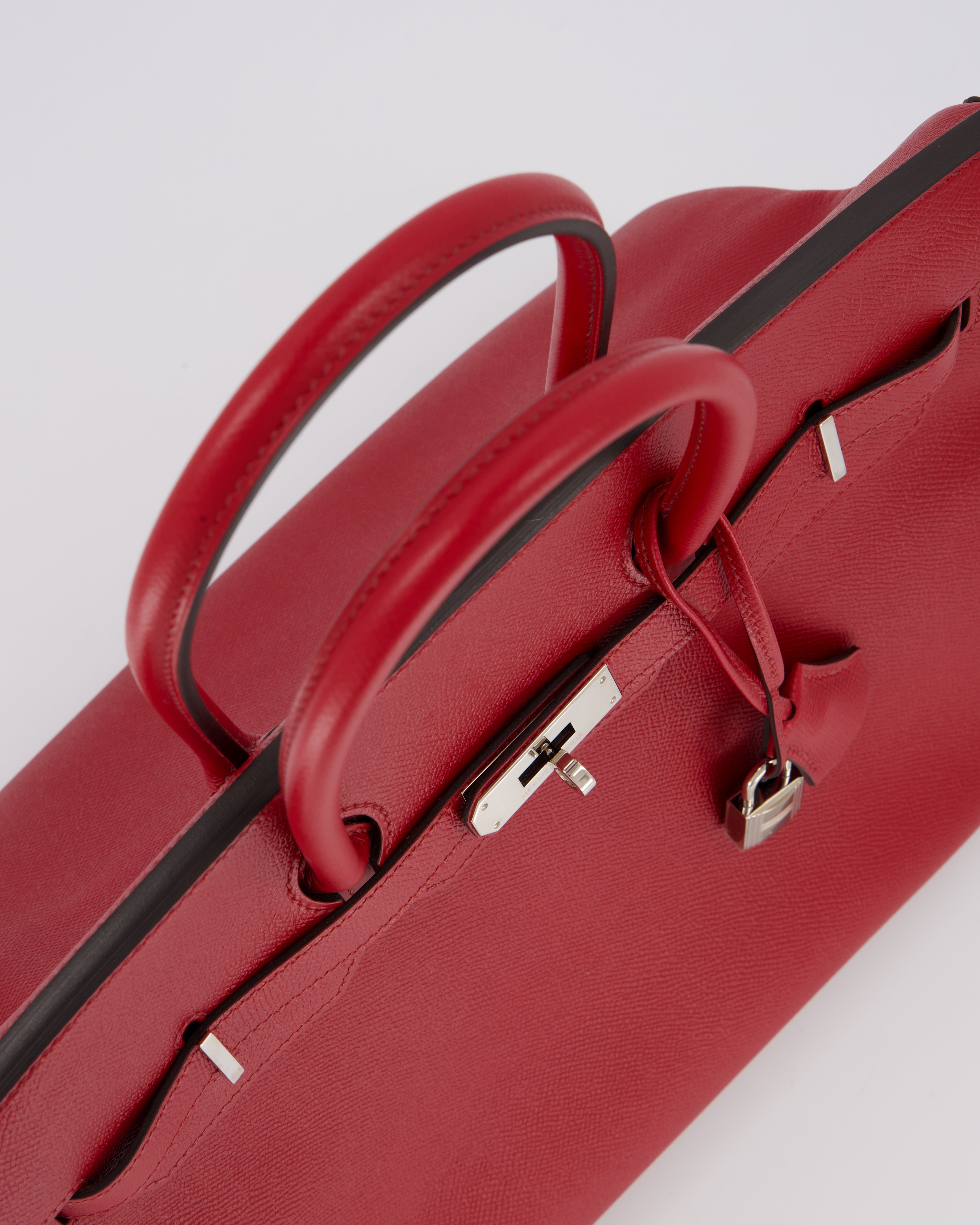 Hermès Birkin 35 Bag in Rouge Grenat Epsom Leather with Palladium Hardware