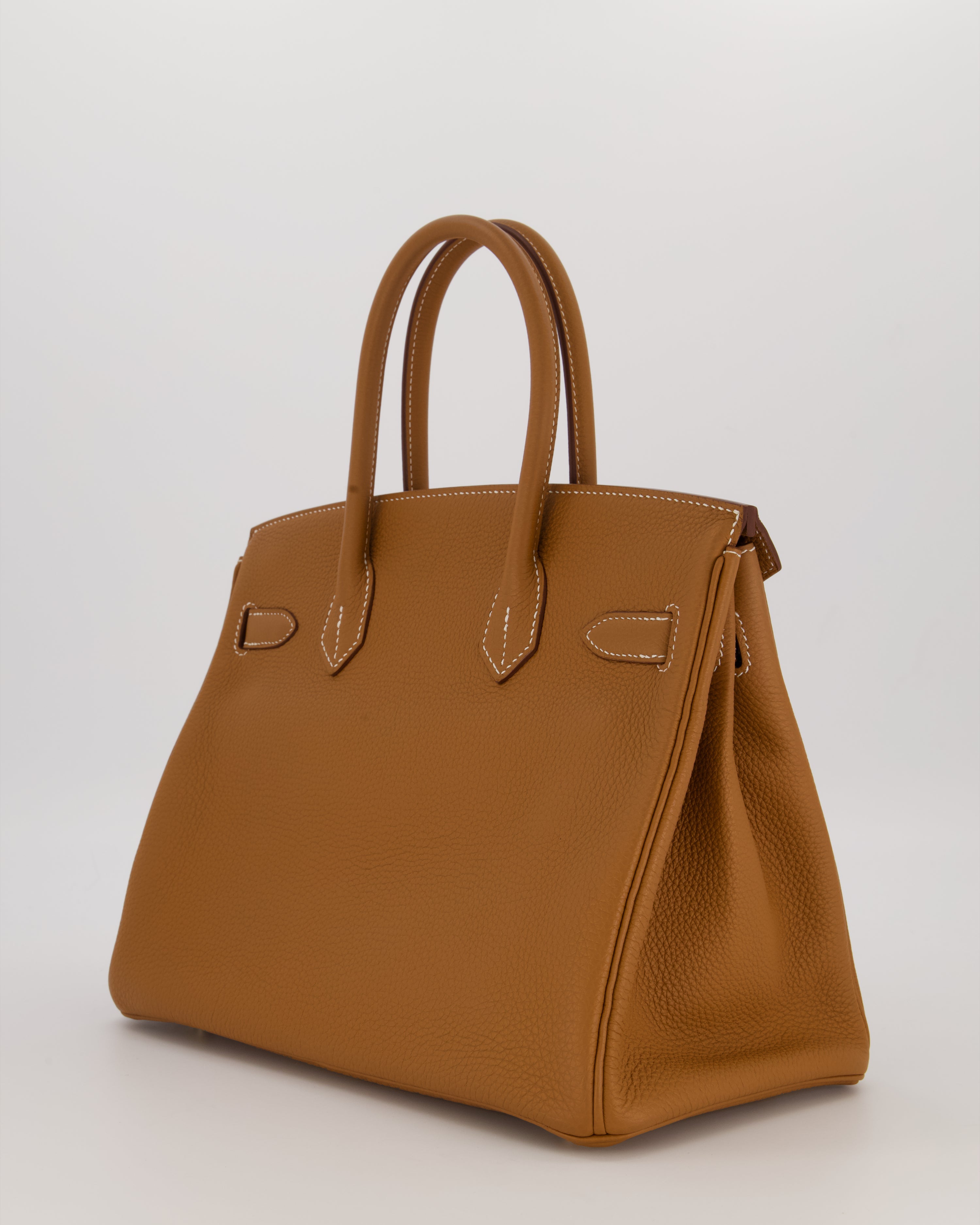 *RARE* Hermès Birkin 30 Retourne Bag in Gold Togo Leather With Gold Hardware