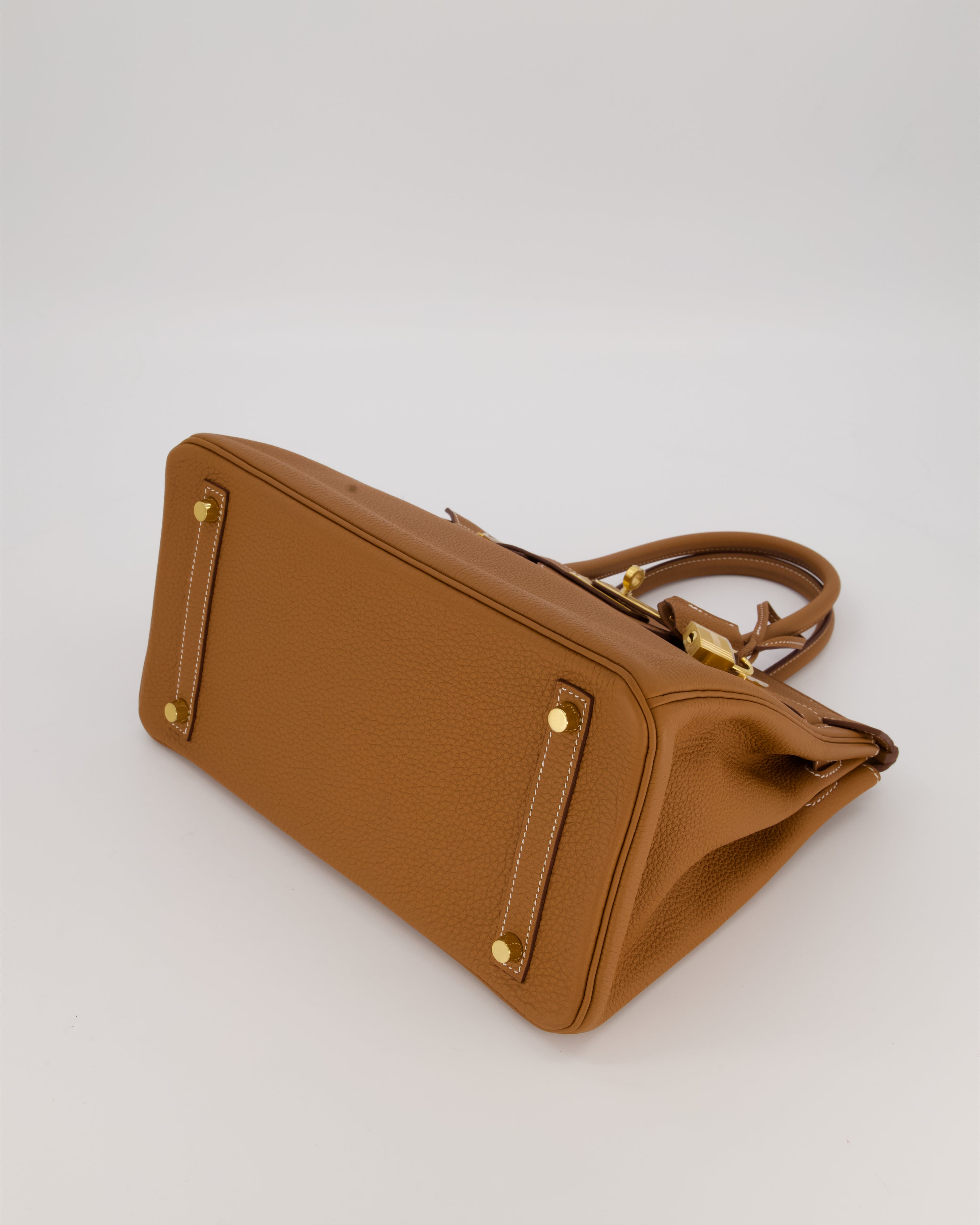 *RARE* Hermès Birkin 30 Retourne Bag in Gold Togo Leather With Gold Hardware