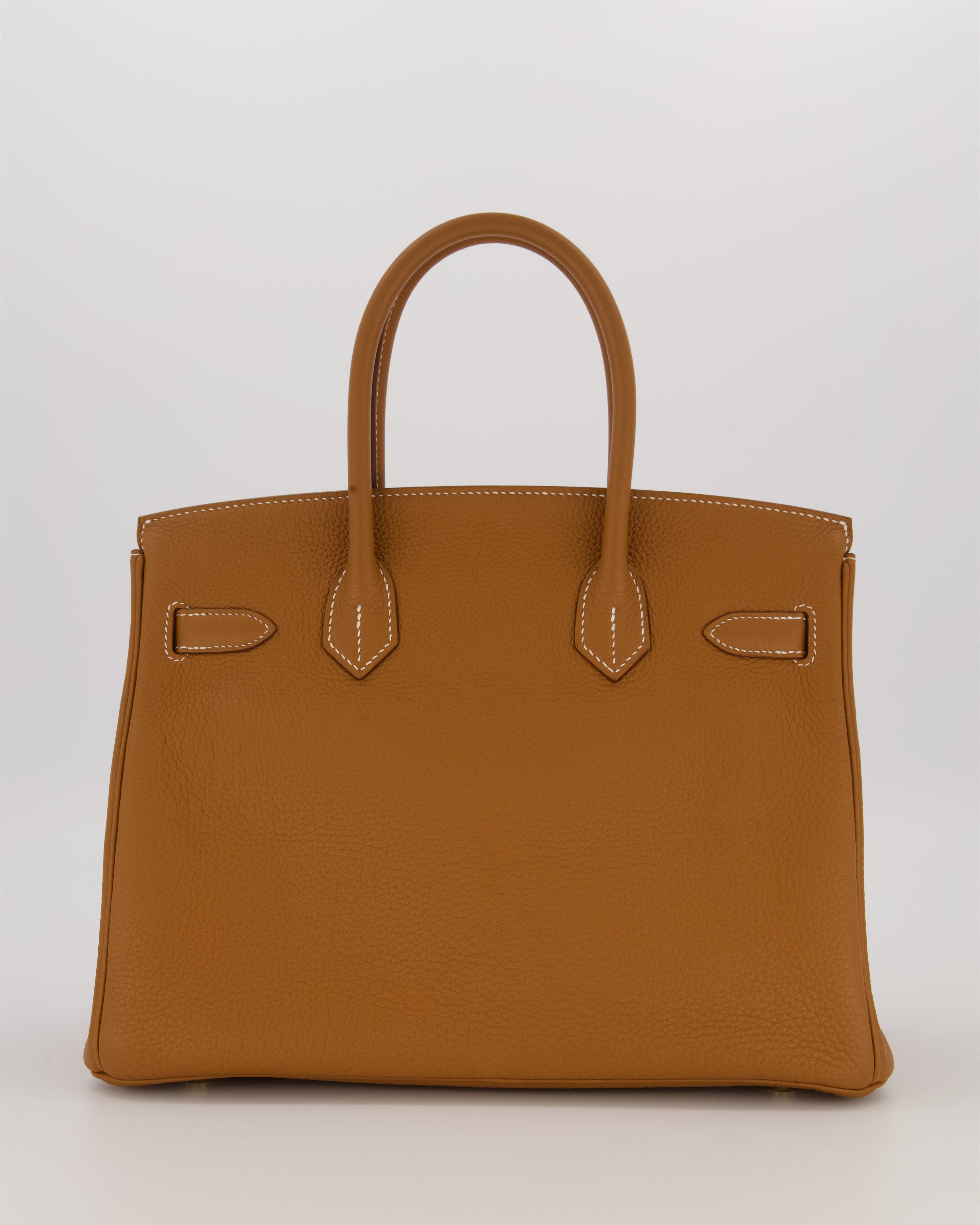 *RARE* Hermès Birkin 30 Retourne Bag in Gold Togo Leather With Gold Hardware