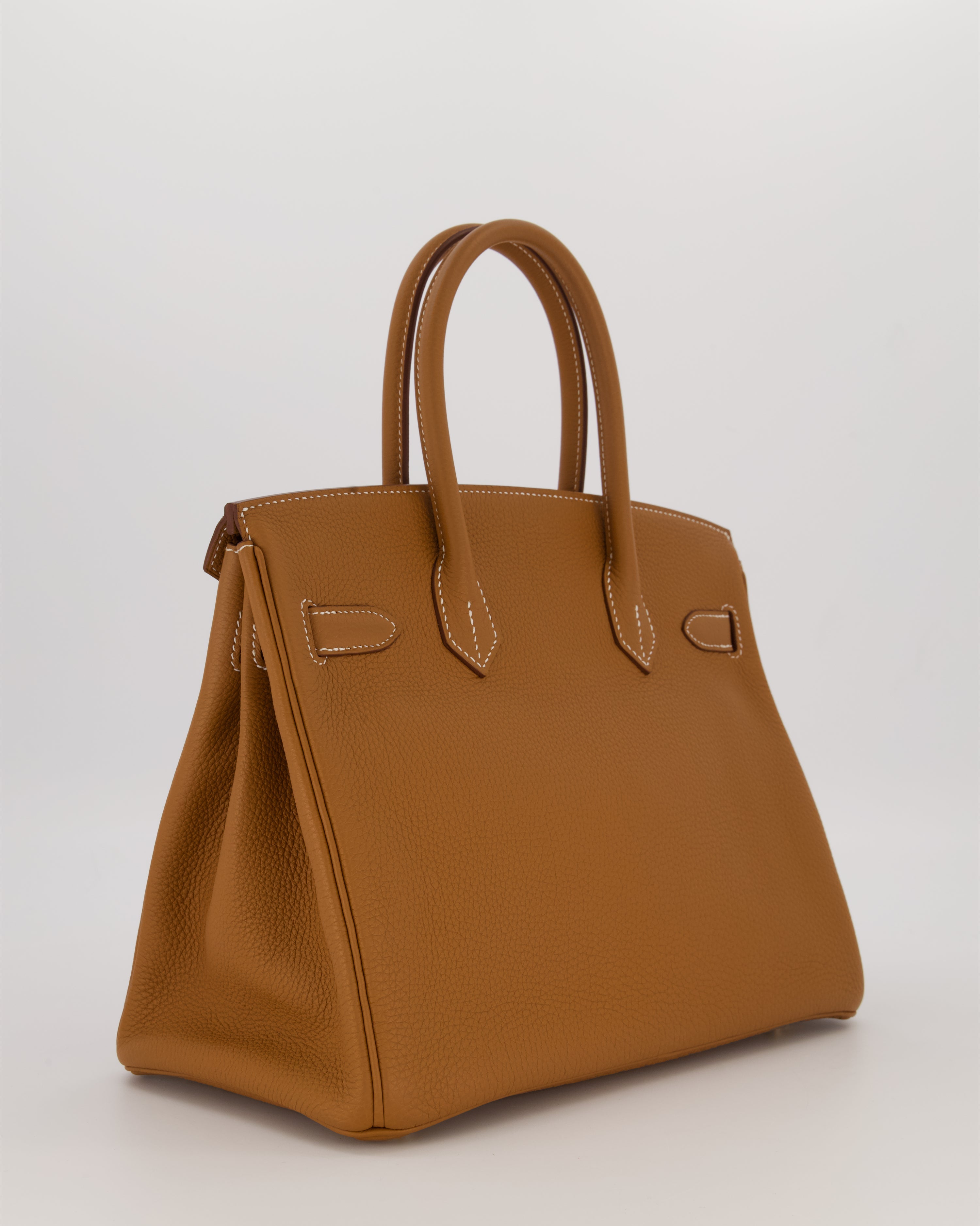 *RARE* Hermès Birkin 30 Retourne Bag in Gold Togo Leather With Gold Hardware