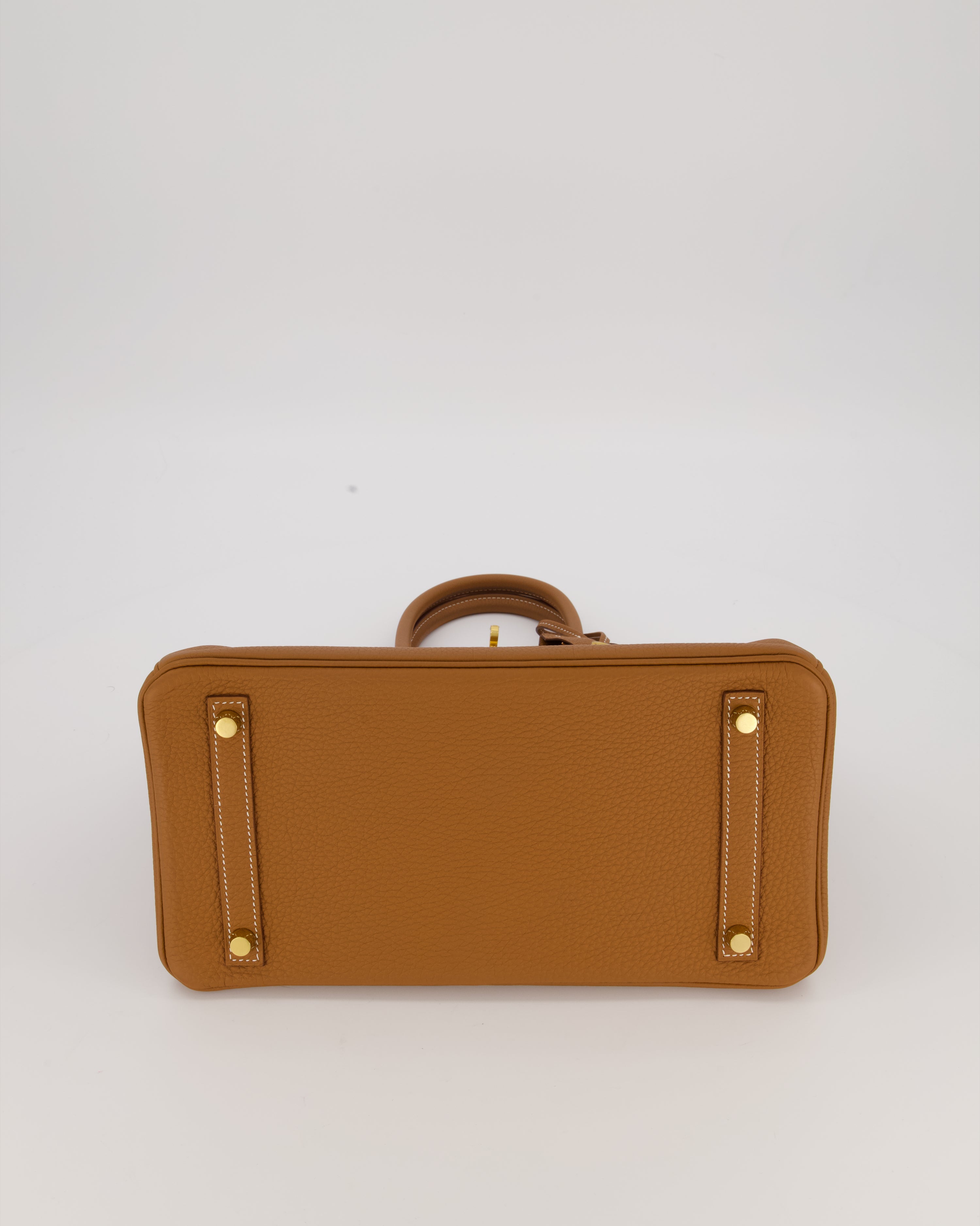 *RARE* Hermès Birkin 30 Retourne Bag in Gold Togo Leather With Gold Hardware