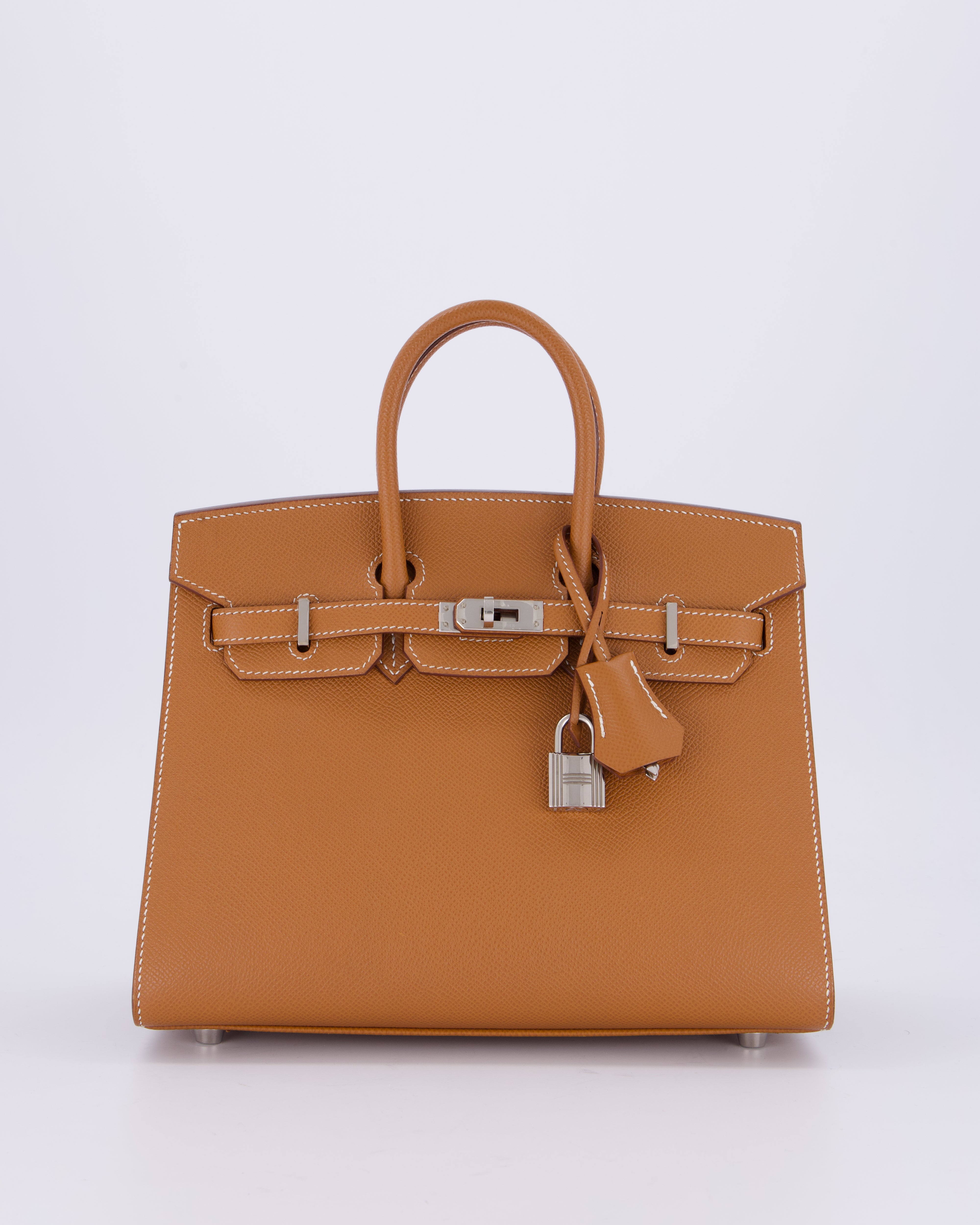 *RARE* Hermès Birkin 25 Sellier Bag in Gold Epsom Leather with Palladium Hardware