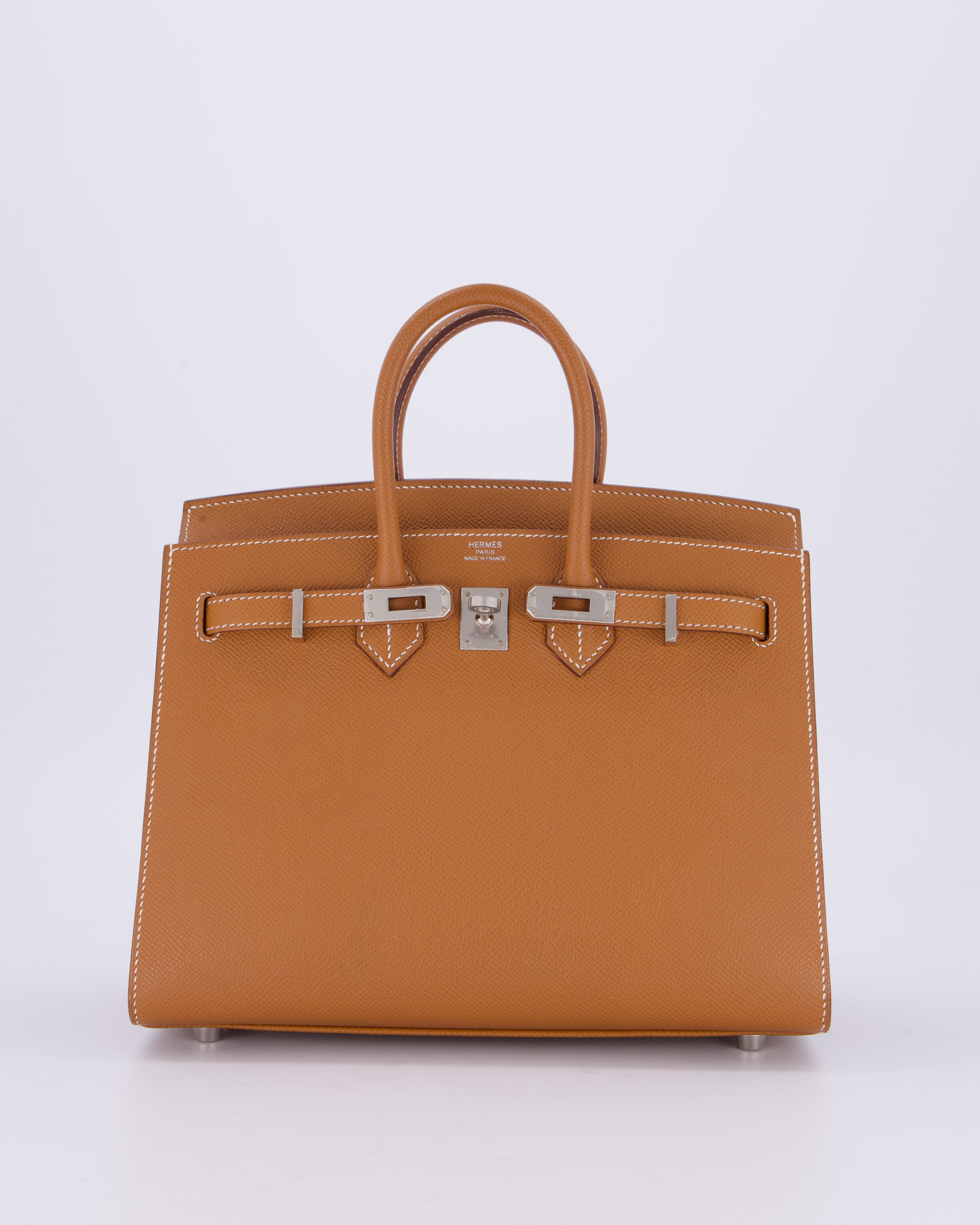 *RARE* Hermès Birkin 25 Sellier Bag in Gold Epsom Leather with Palladium Hardware