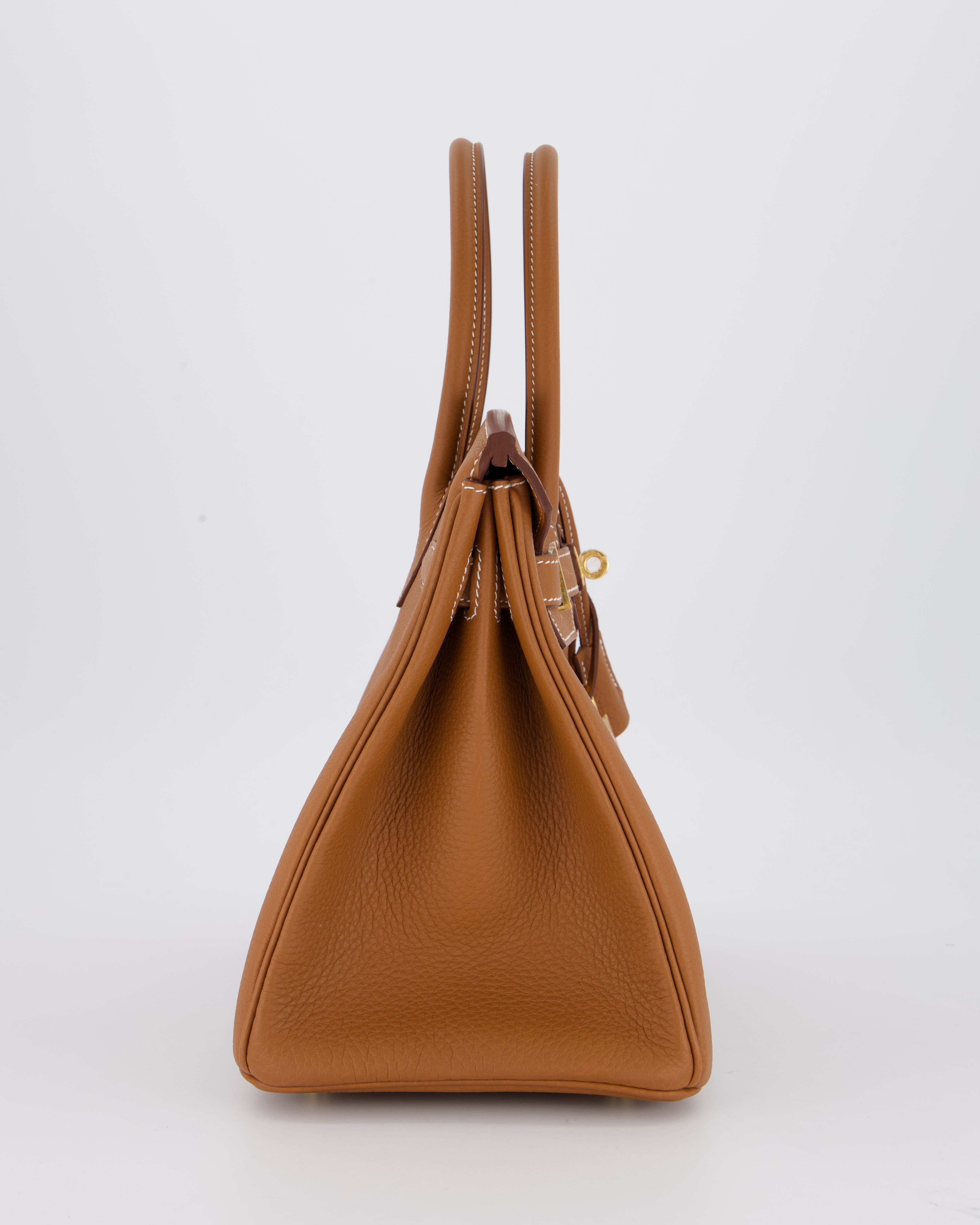 *RARE* Hermès Birkin 30 Retourne Bag in Gold Togo Leather With Gold Hardware