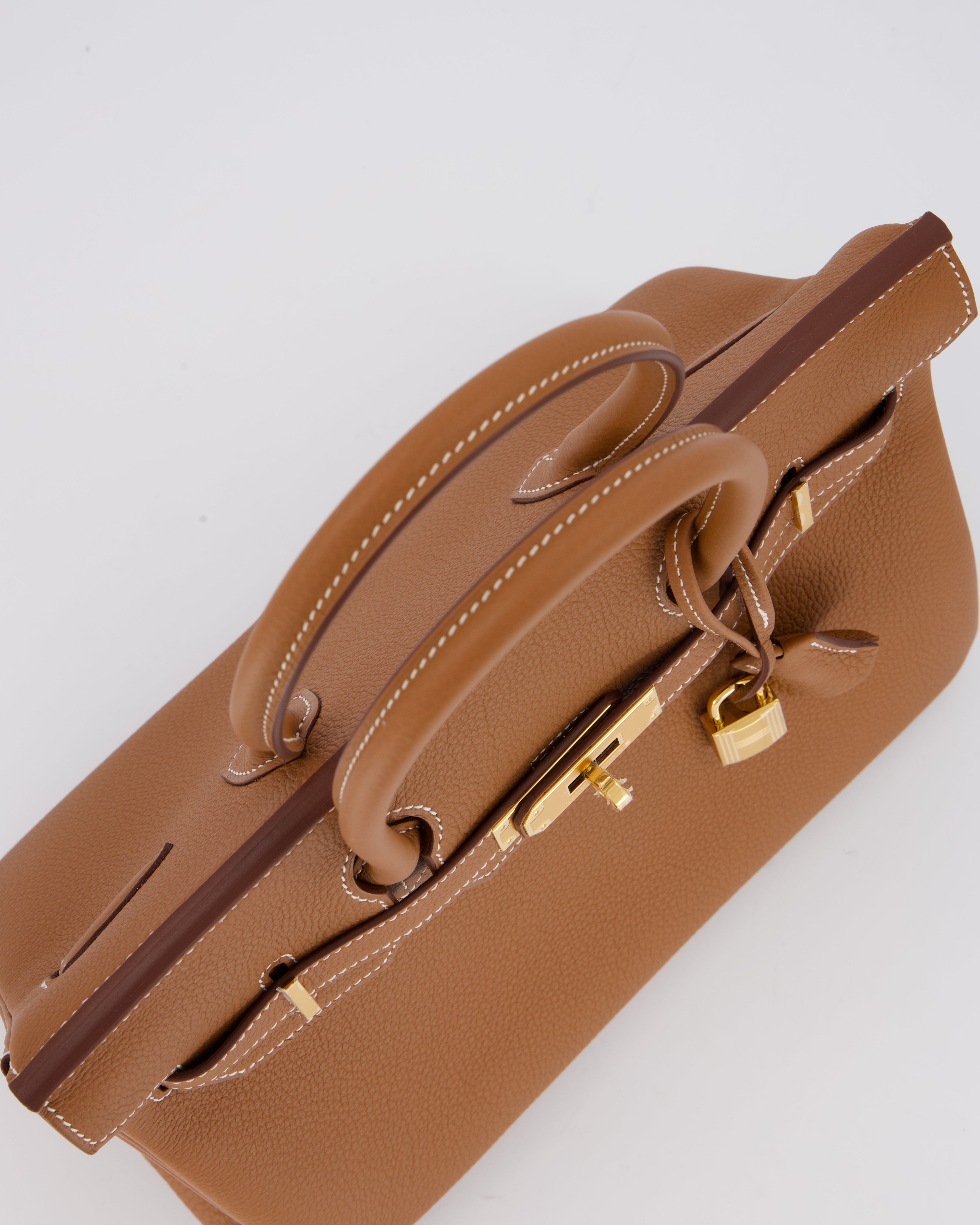 *RARE* Hermès Birkin 30 Retourne Bag in Gold Togo Leather With Gold Hardware