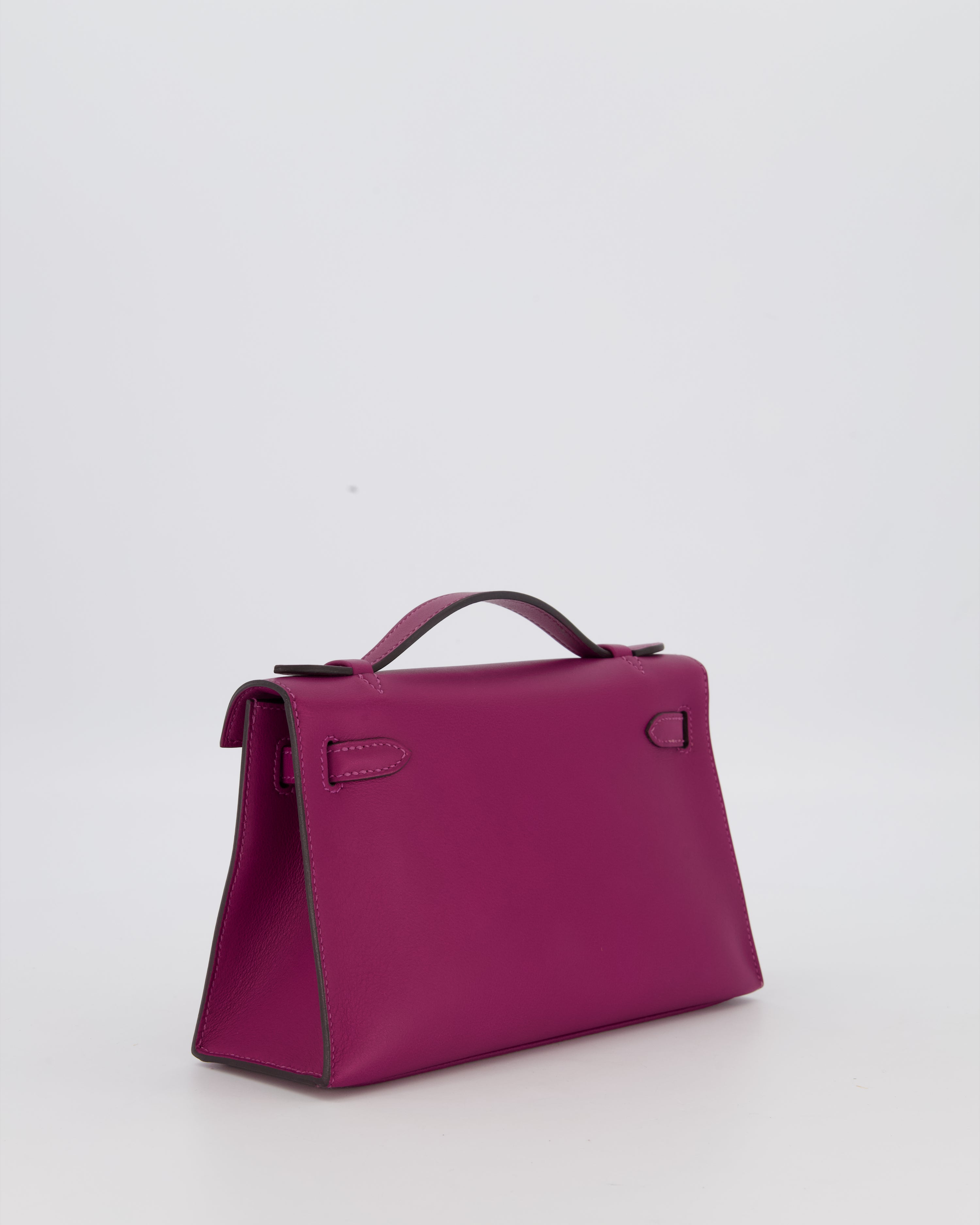 *RARE COLOUR* Hermès Kelly Pochette Bag in Anemone Swift Leather and Gold Hardware