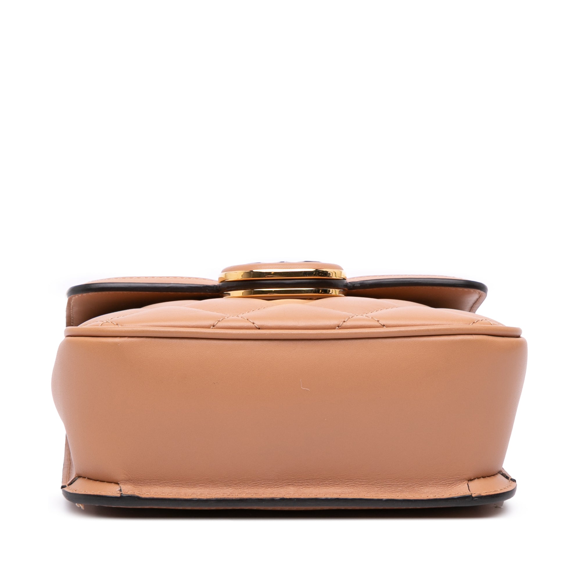 Deco Chain Flap Bag Mixed Matelasse Leather Small