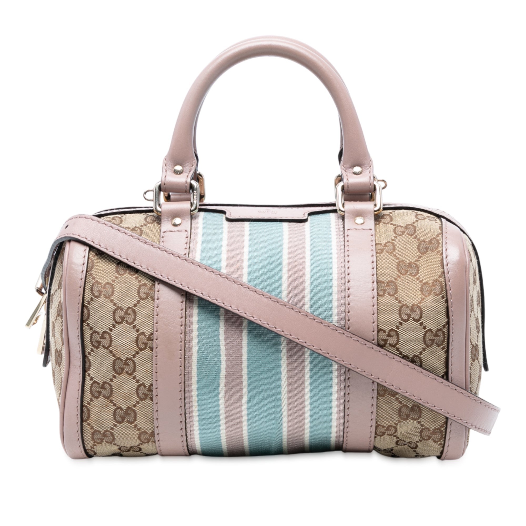 Vintage Web Boston Bag GG Canvas Small