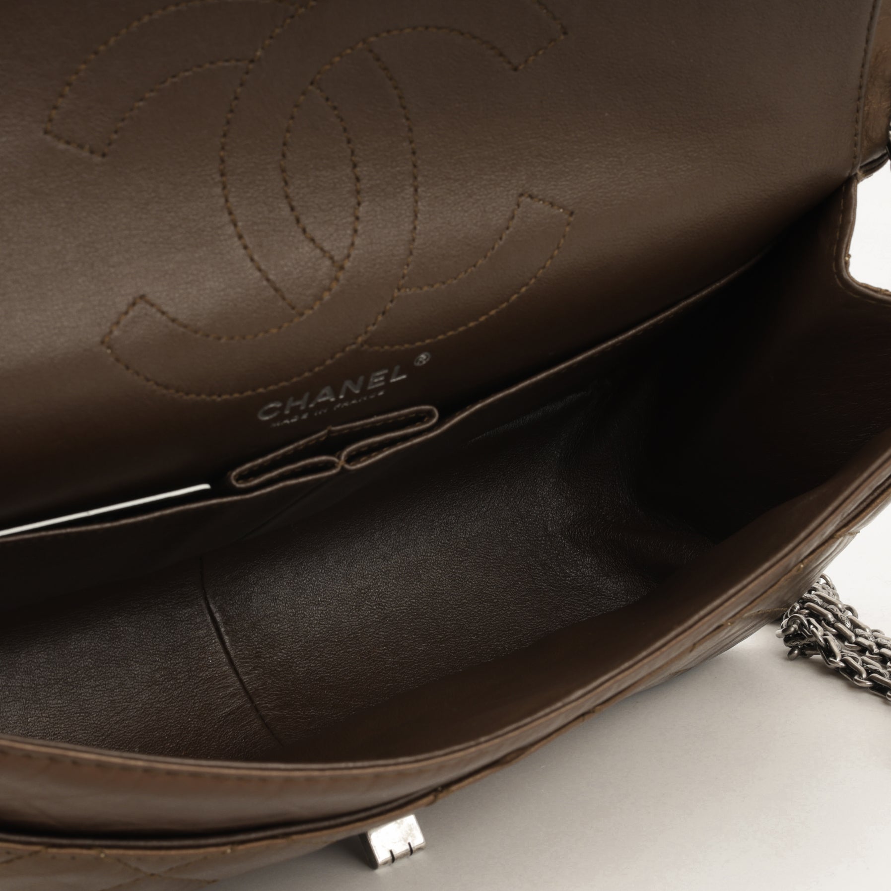 2.55 Re-Issue 226 - Bronze Crumpled Calfskin | Ruthenium Hardware