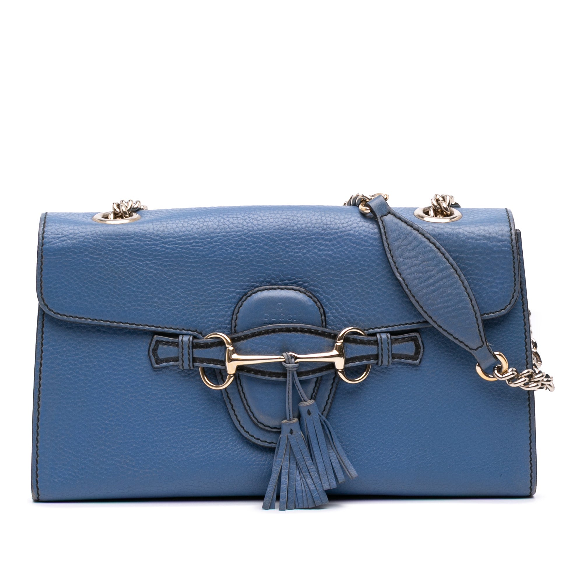 Emily Chain Flap Bag Leather Medium