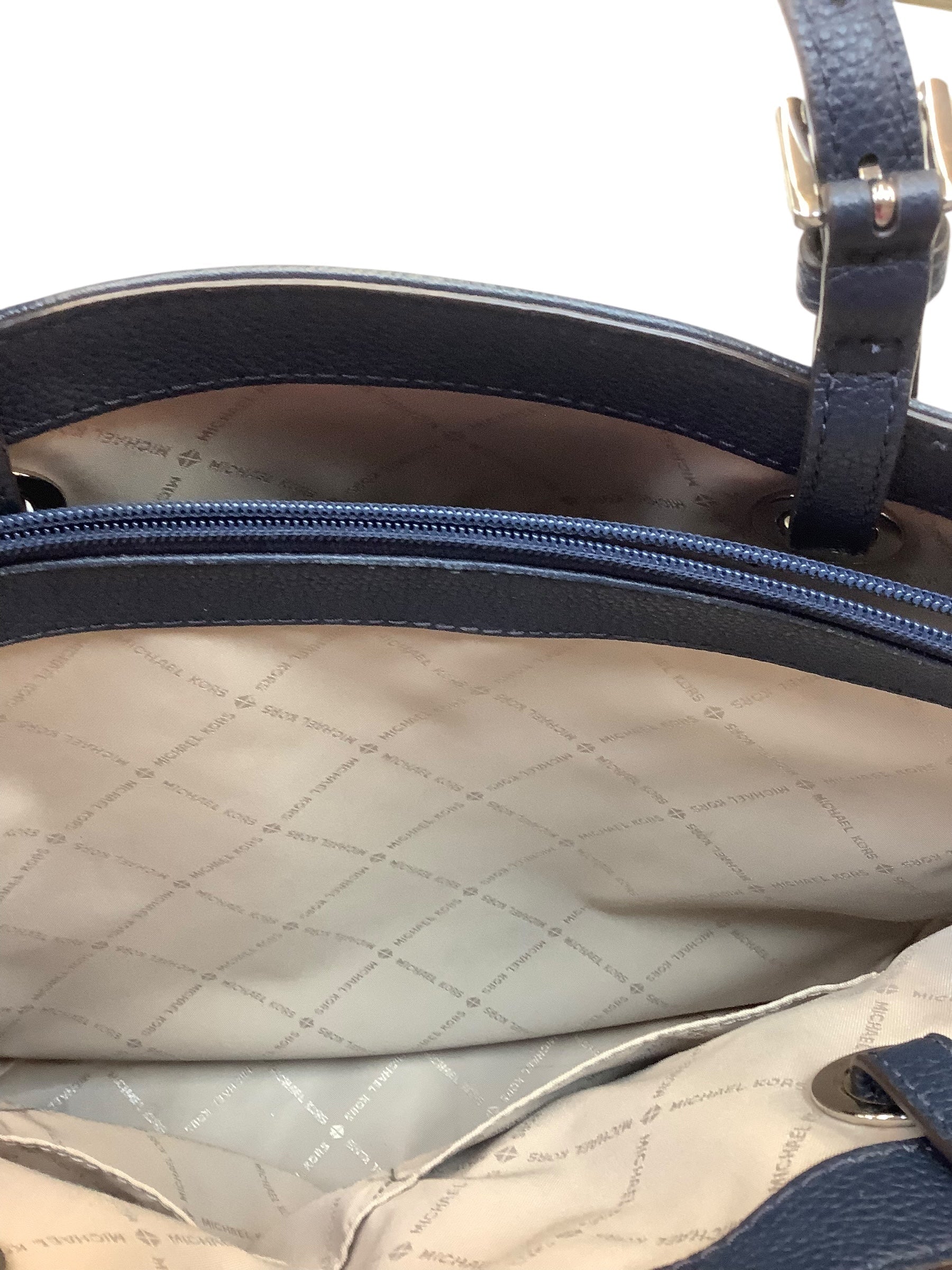 Handbag Designer By Michael Kors In Blue, Size:Large