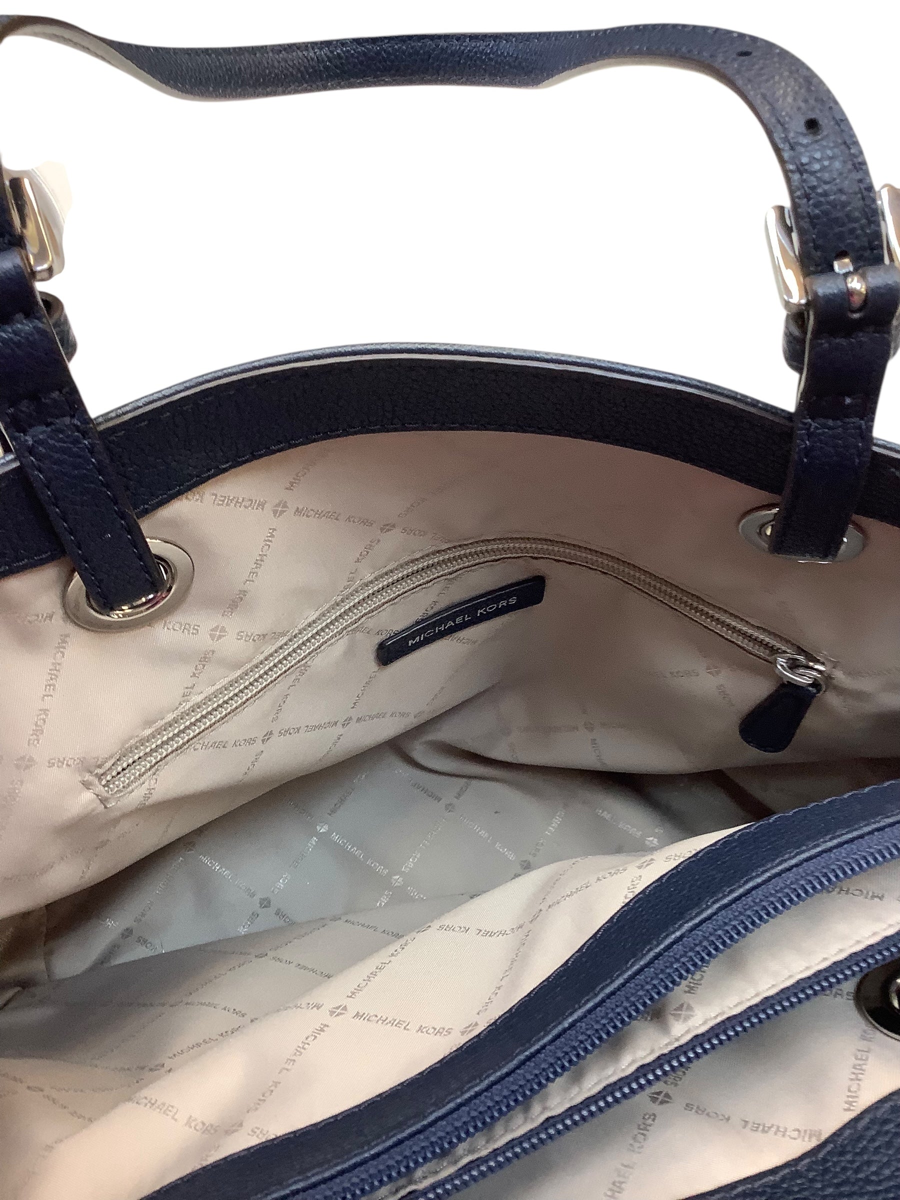 Handbag Designer By Michael Kors In Blue, Size:Large