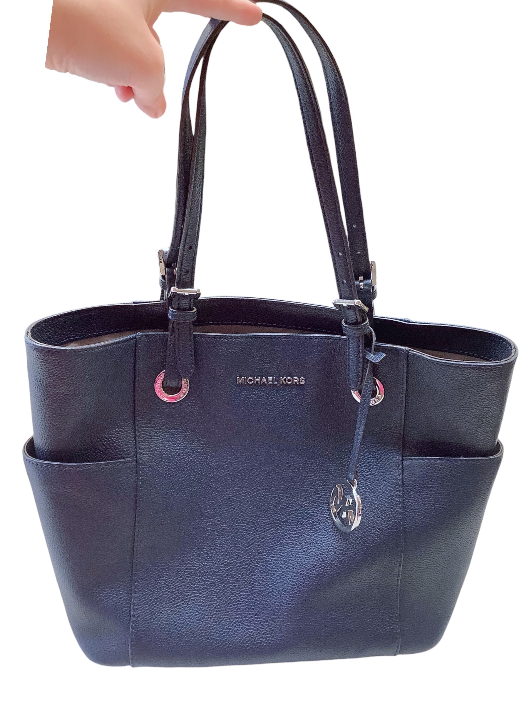Handbag Designer By Michael Kors In Blue, Size:Large