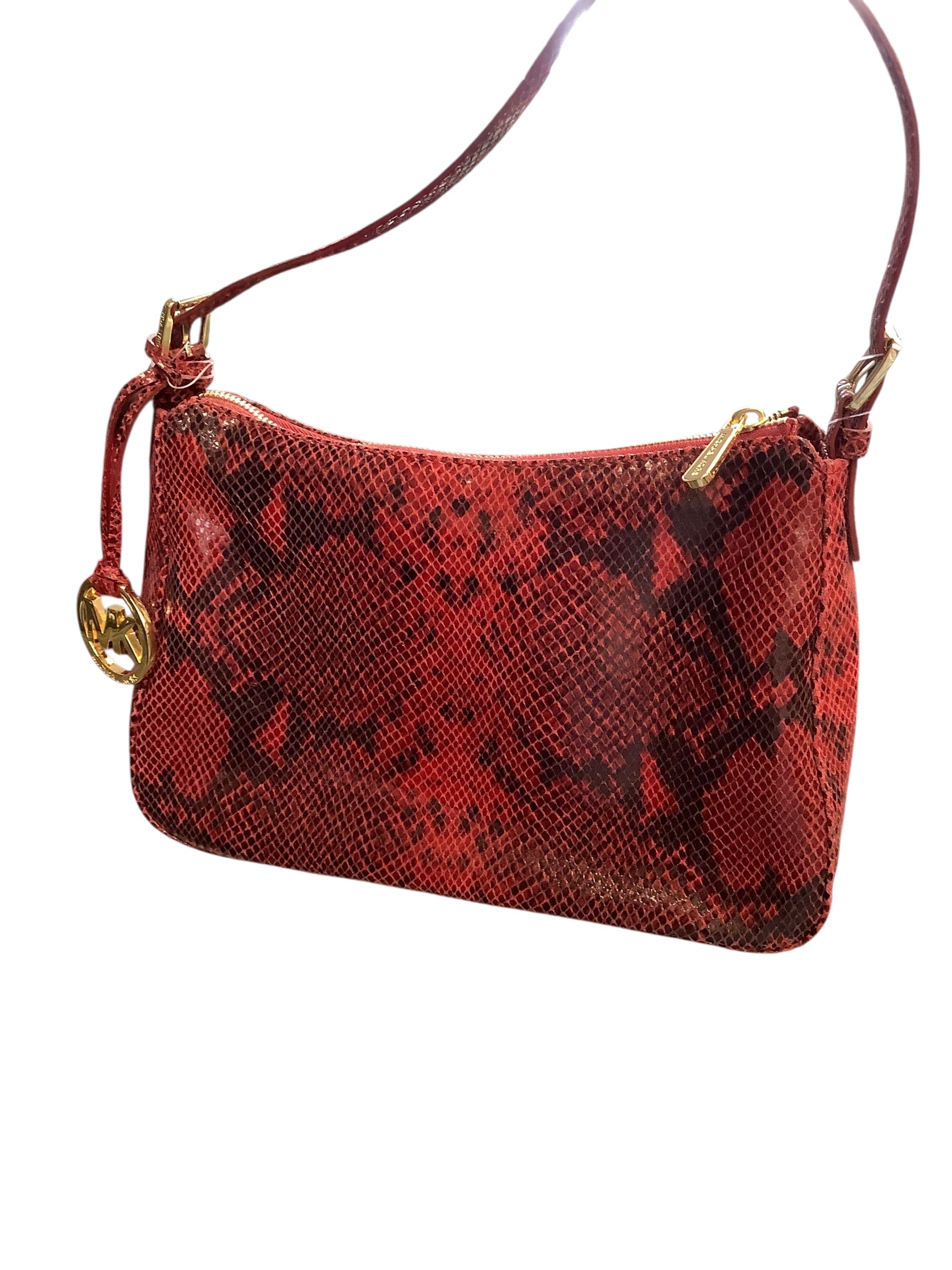 Handbag Designer By Michael Kors In Red, Size:Small