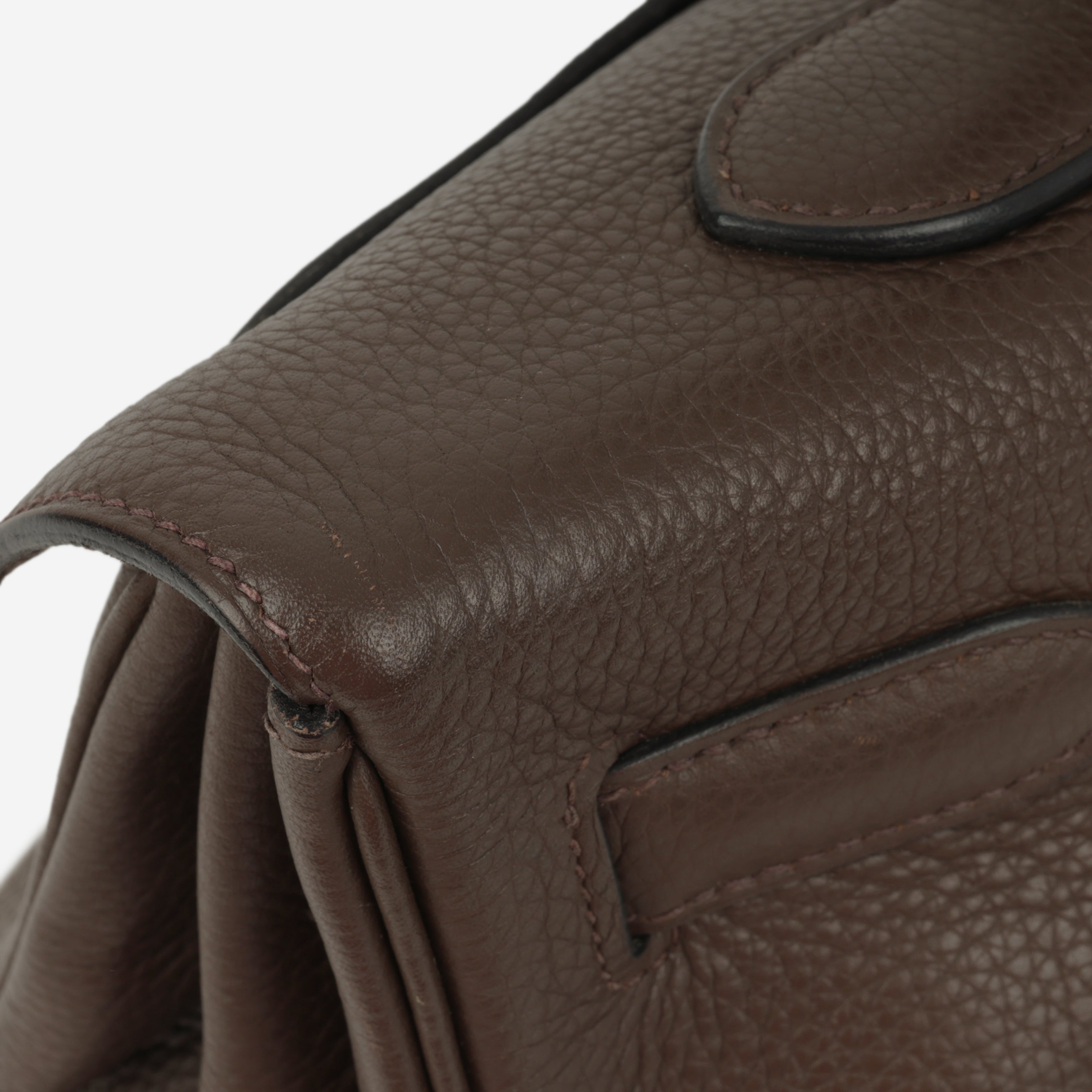 Hermès JPG Shoulder Kelly 42 - Ebene Clemence | Palladium Hardware
