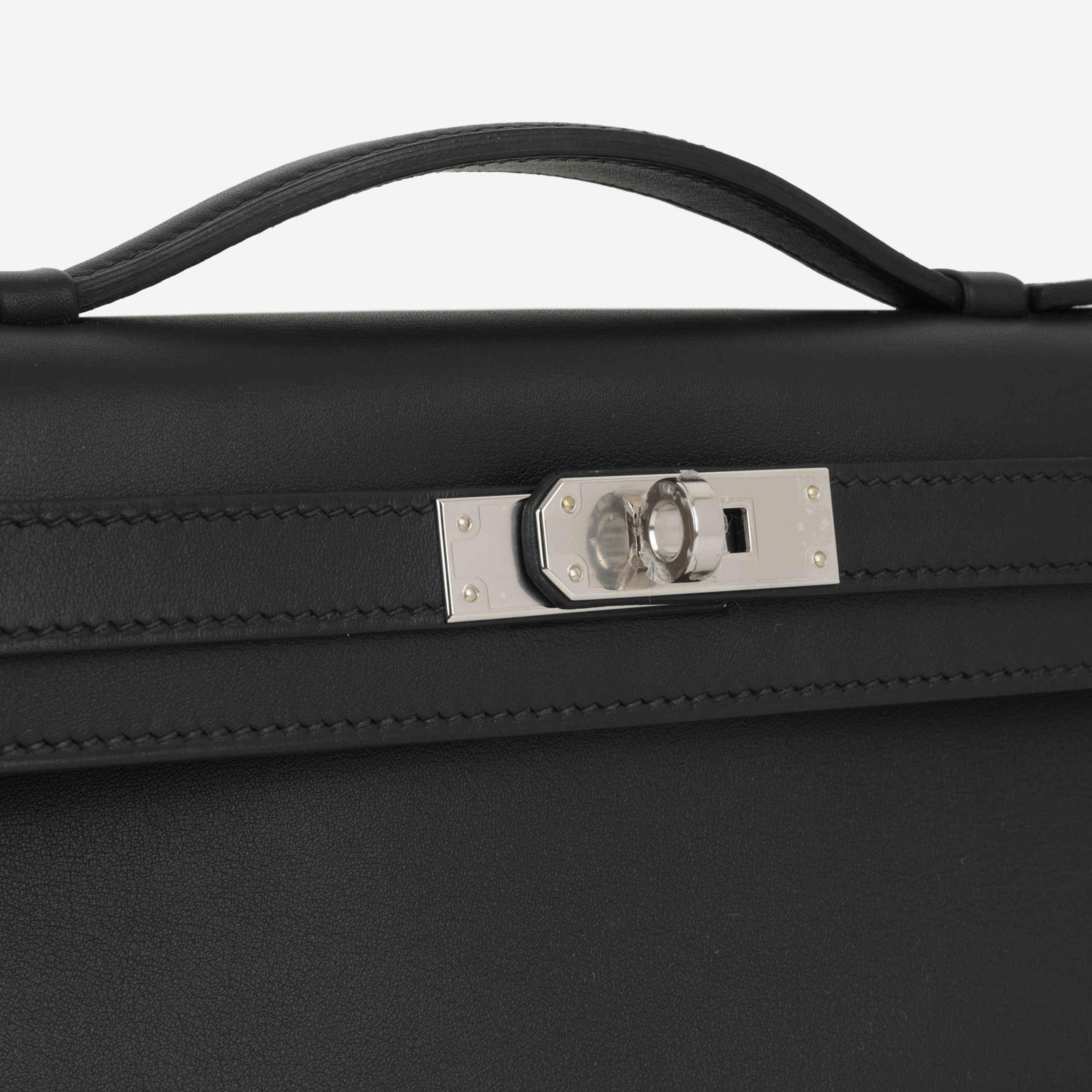 Hermès Kelly Cut - Noir Swift | Palladium Hardware
