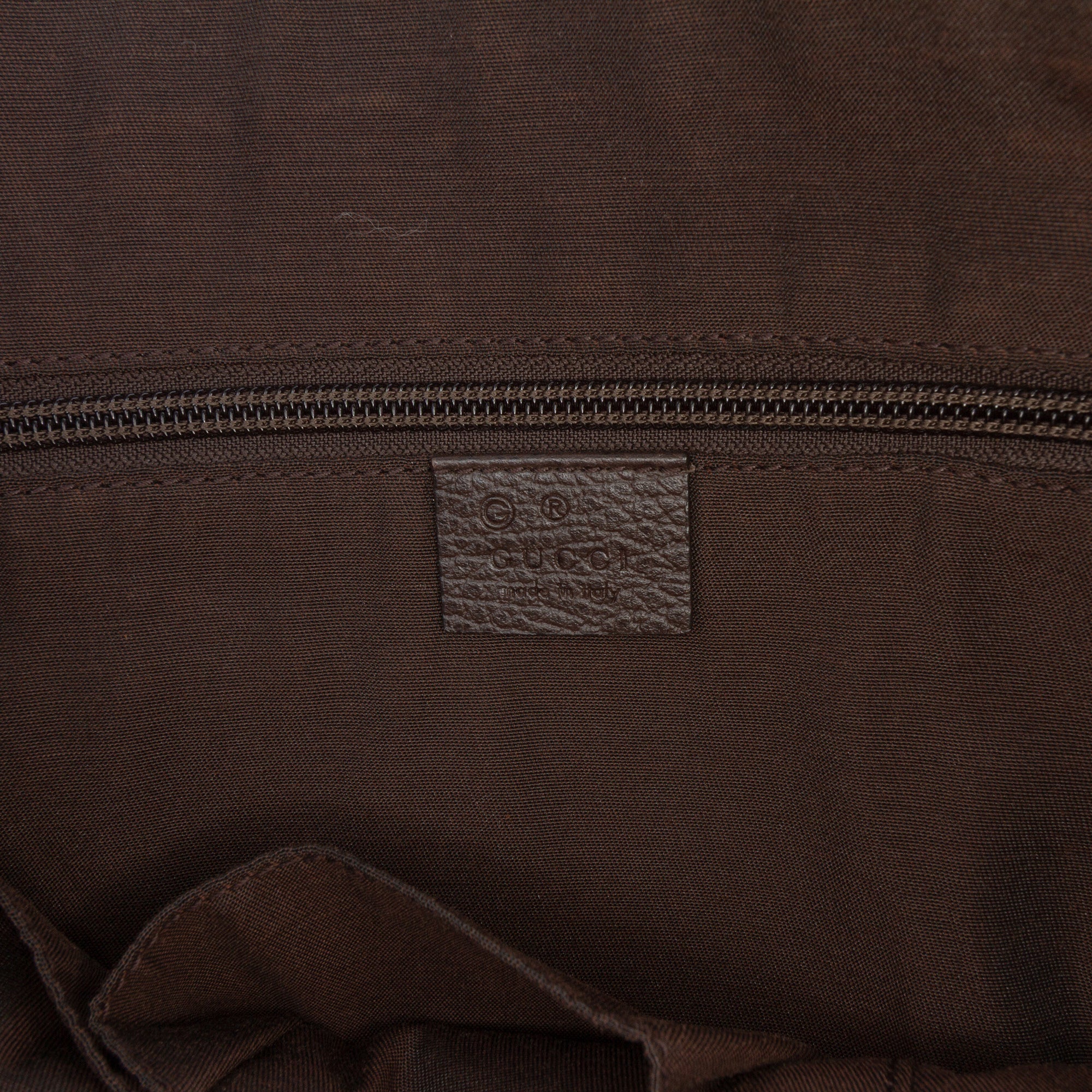 Zip Messenger Bag GG Coated Canvas Medium