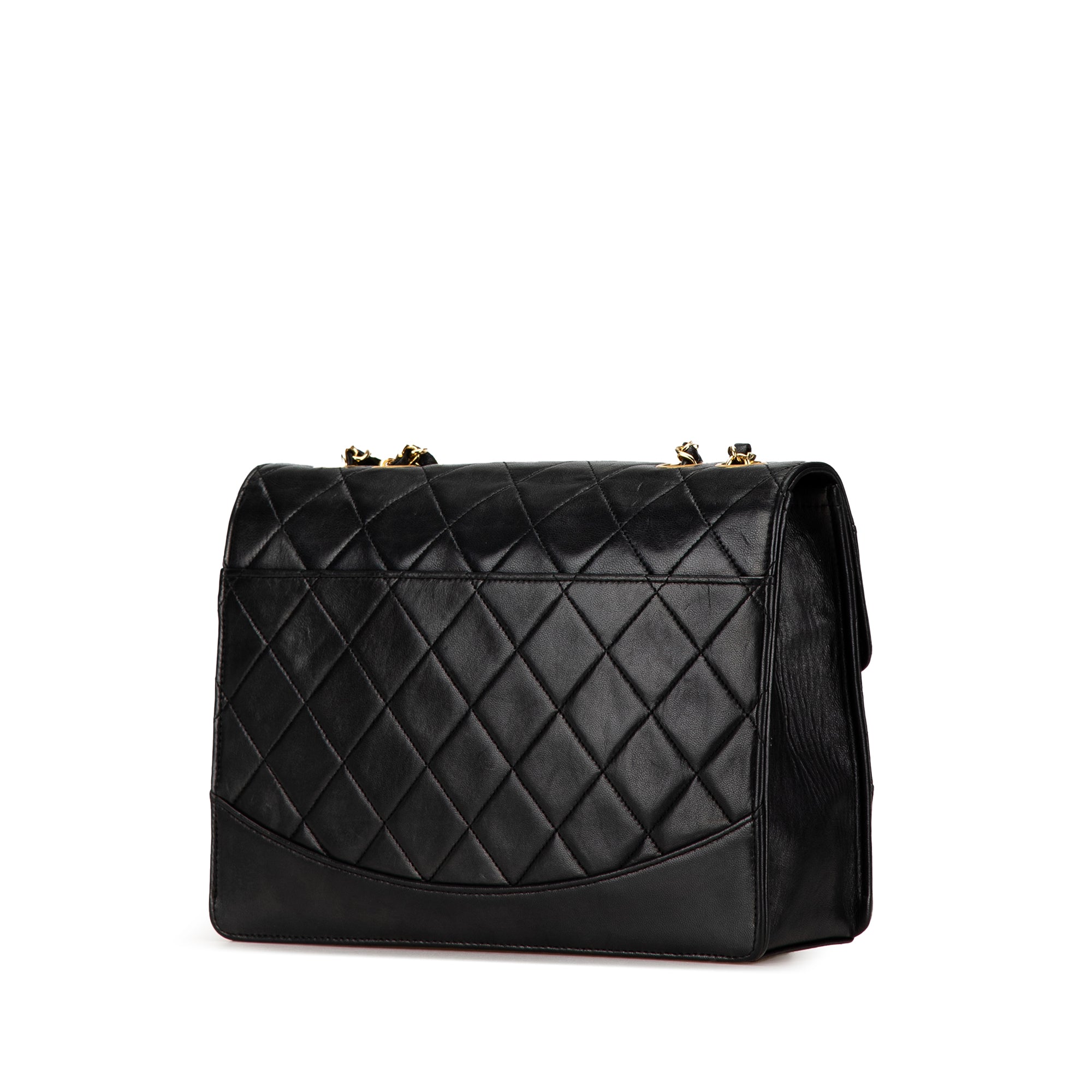 Vintage Mademoiselle Flap Bag Quilted Lambskin Medium